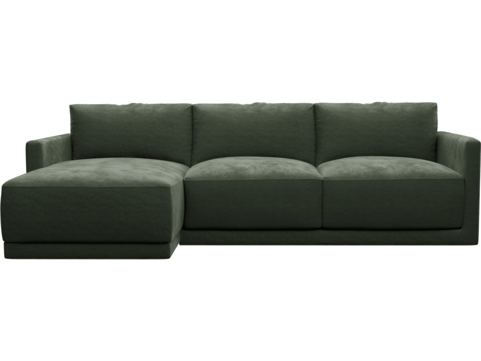 Haven Apt Muse Forest Chaise Sofa color Muse Forest