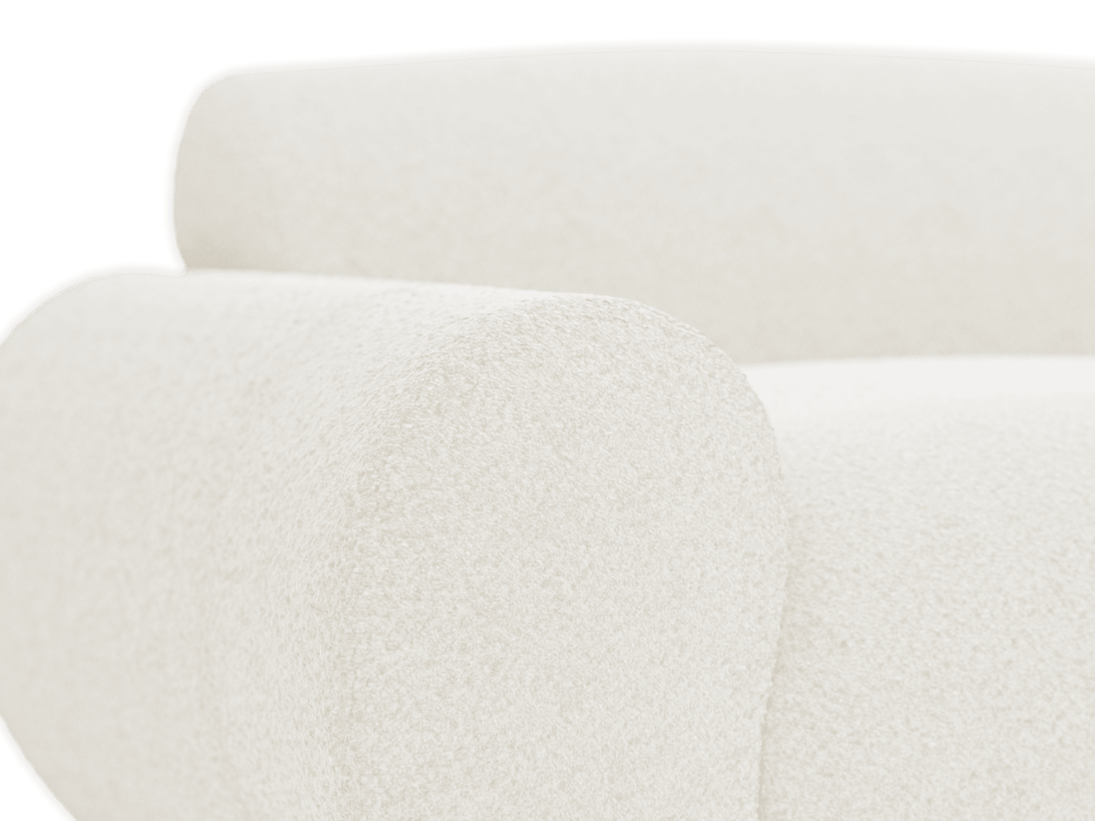 Malmo Boucle Ivory Sofa - 2 Seater color Boucle Ivory