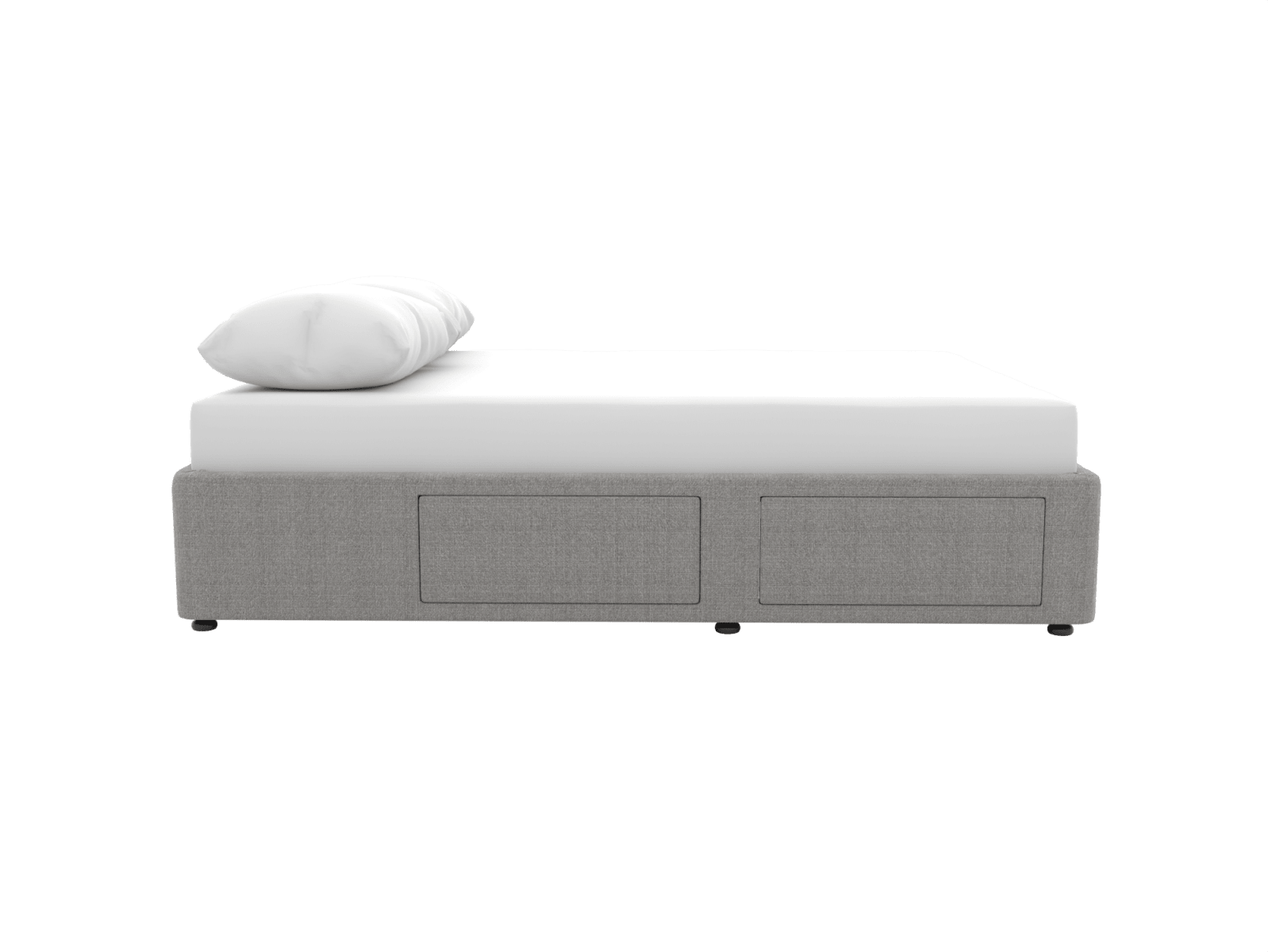 Zenith Storage Drawer Bed Base Toorak Pebble color Toorak Pebble