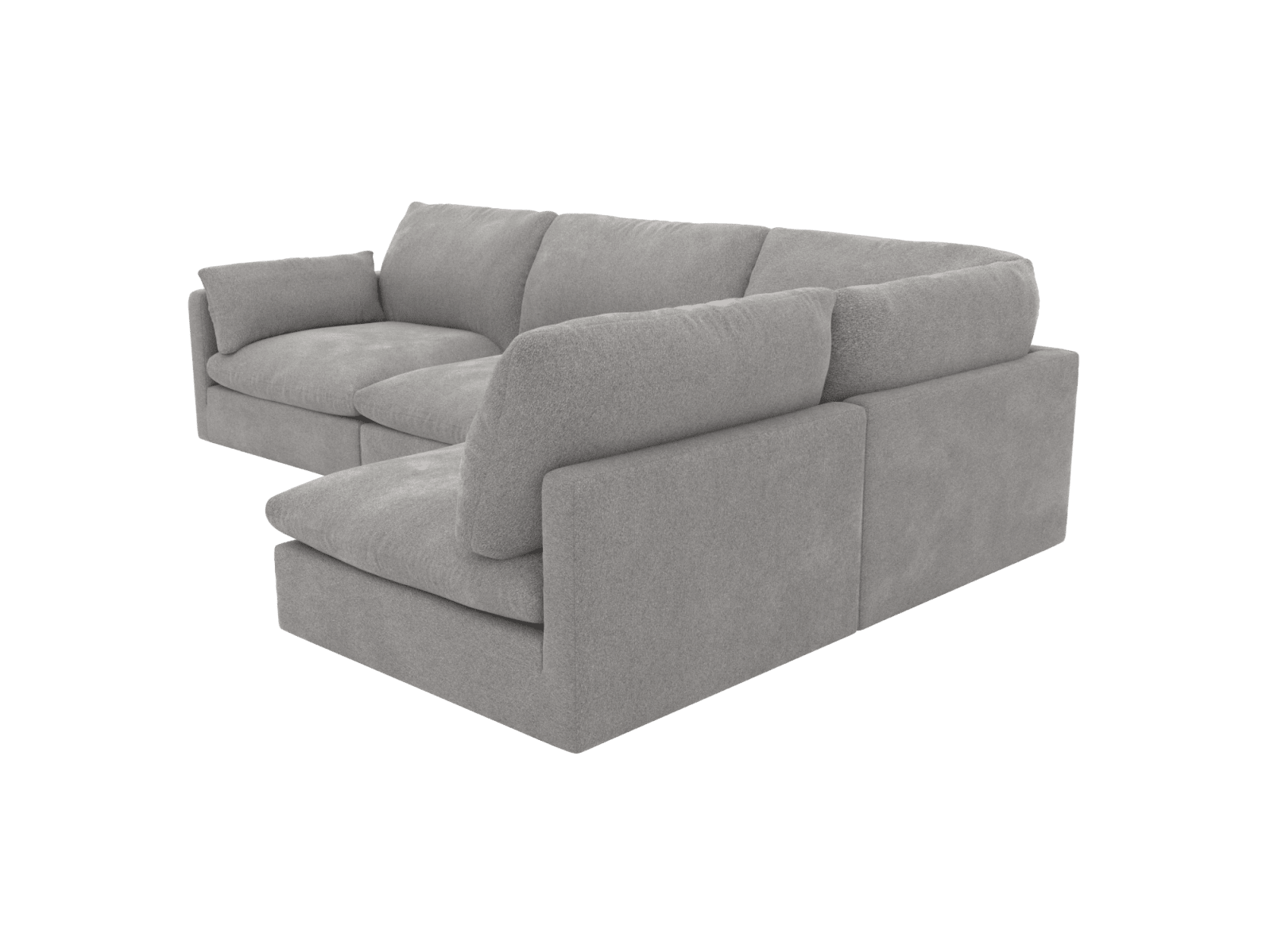 Willow Toorak Pebble Corner Sofa - 4 Seater RAF Terminal color Toorak Pebble