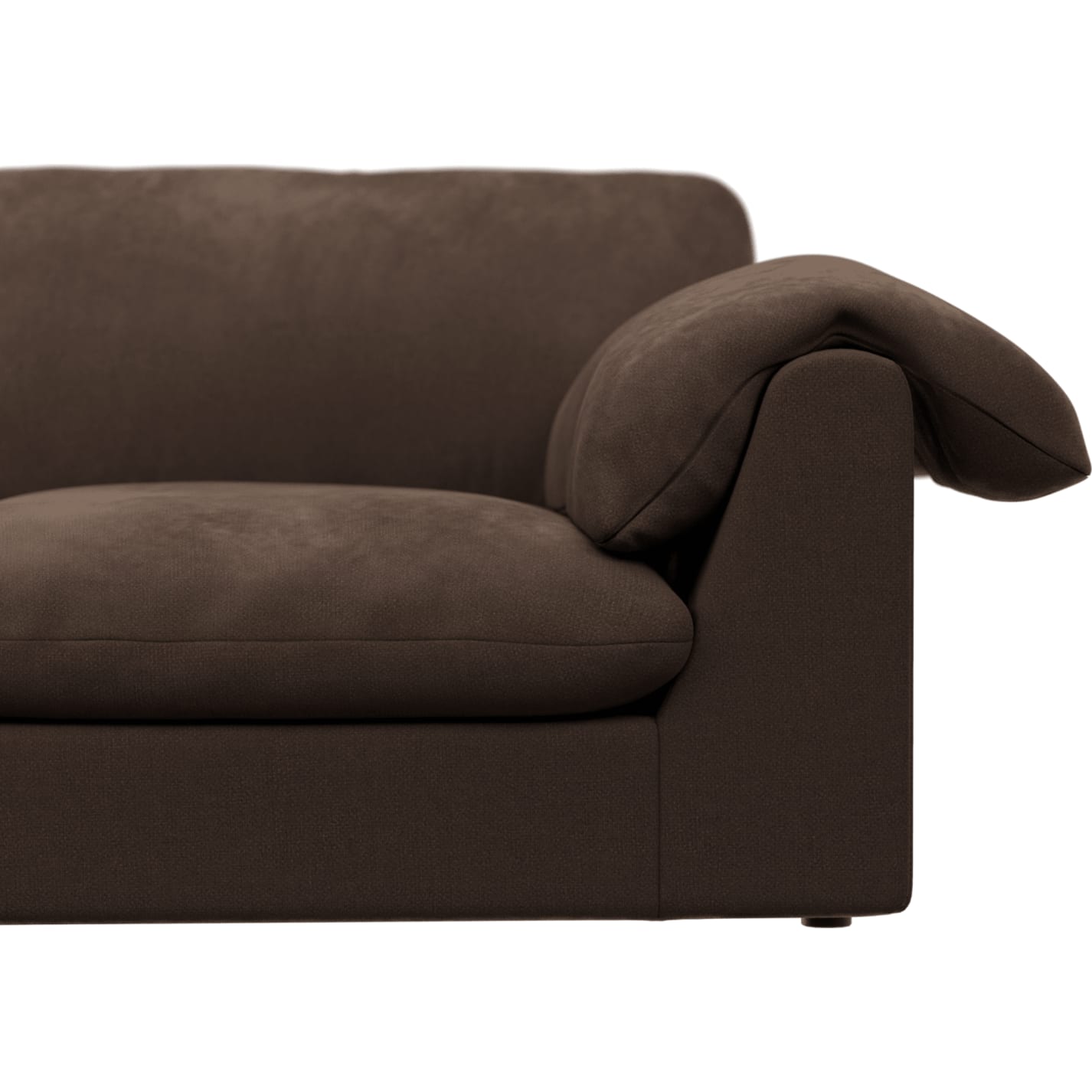 Ludlow Muse Chocolate Sofa - 6 Seater LAF Terminal color Muse Chocolate