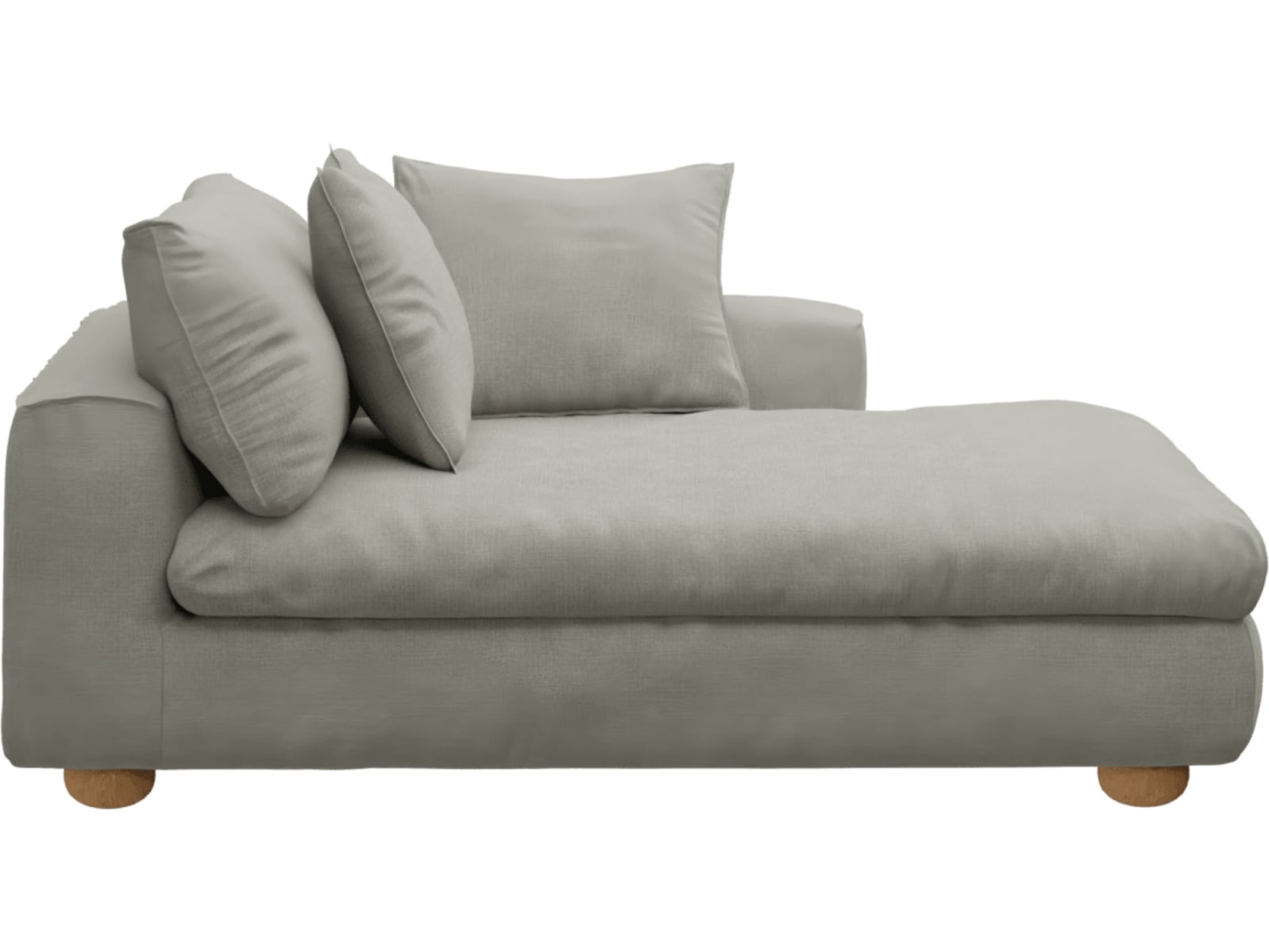Tully Toorak Pebble Chaise Right Arm Facing Module color Toorak Pebble