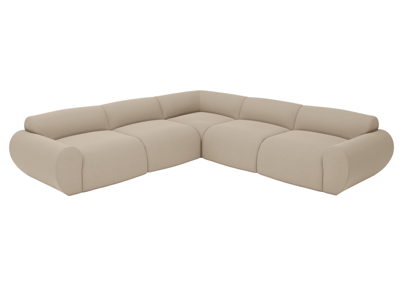 Malmo Blaze Latte Corner Sofa - 5 Seater color Blaze Latte