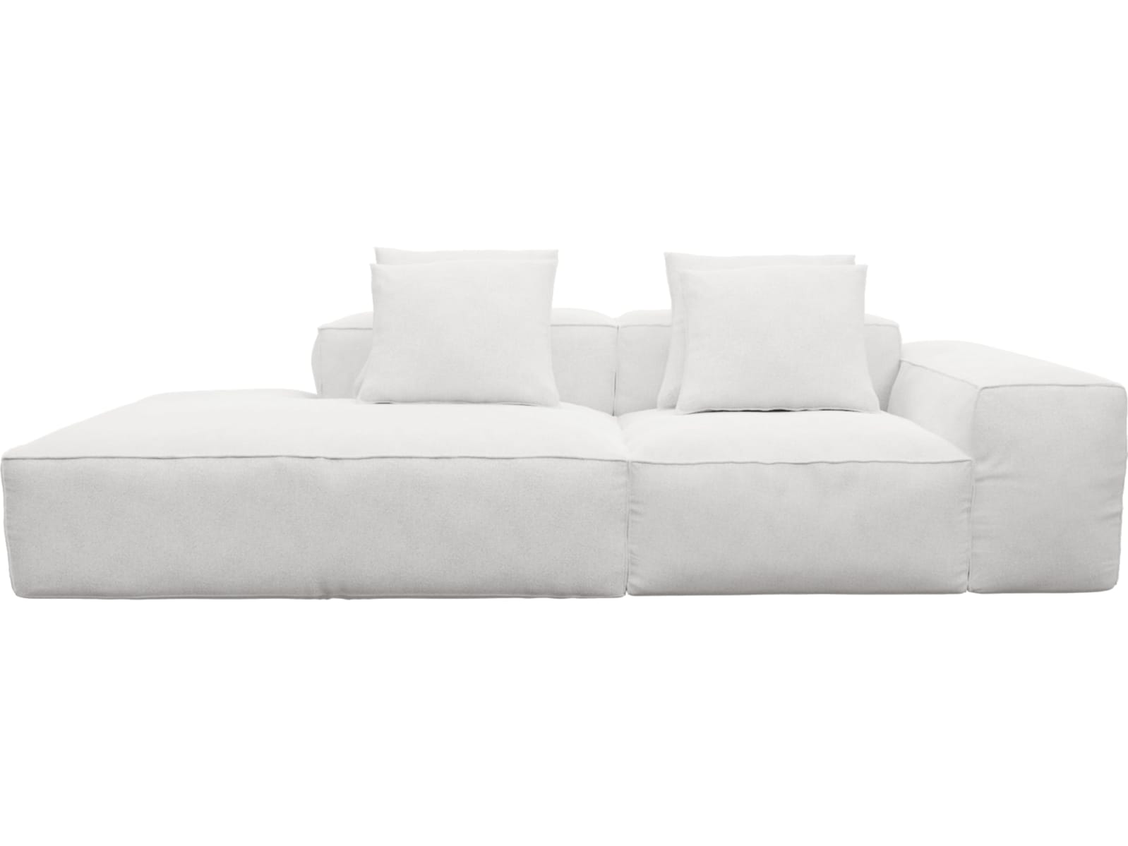 Riley Noa Fog Modular Sofa - 1x Arm, 1x Armless, 1x Left Terminal color Noa Fog