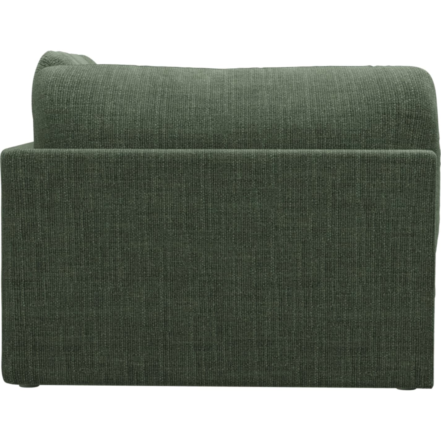 Finley Tribute Dark Jade Left Arm Facing Sofa Chair Module color Tribute Dark Jade