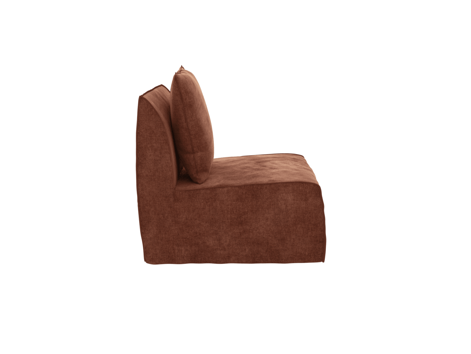 Como Muse Rust Slipper Chair color Muse Rust