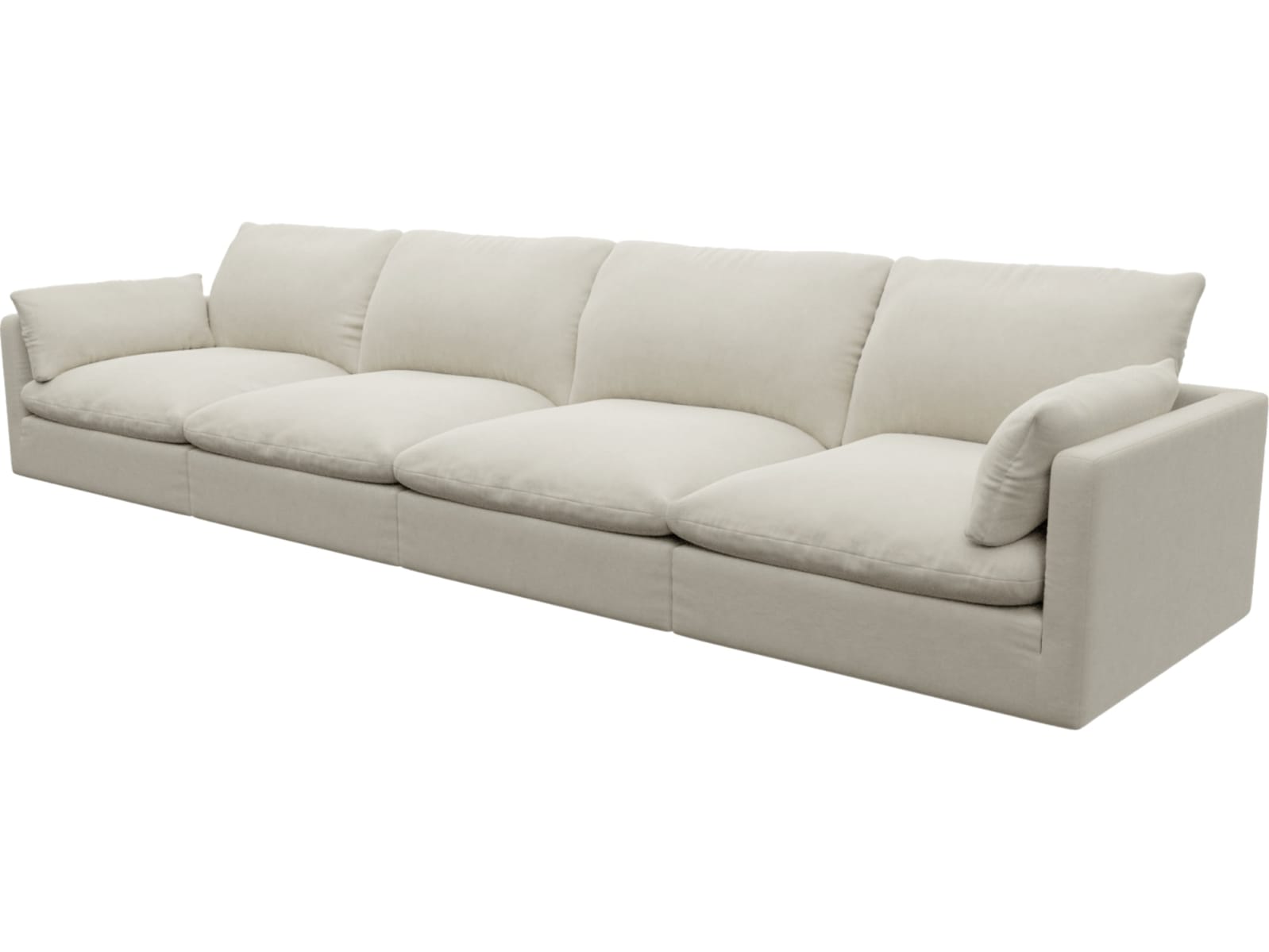 Willow Muse Flax Modular Sofa - 4 Seater color Muse Flax