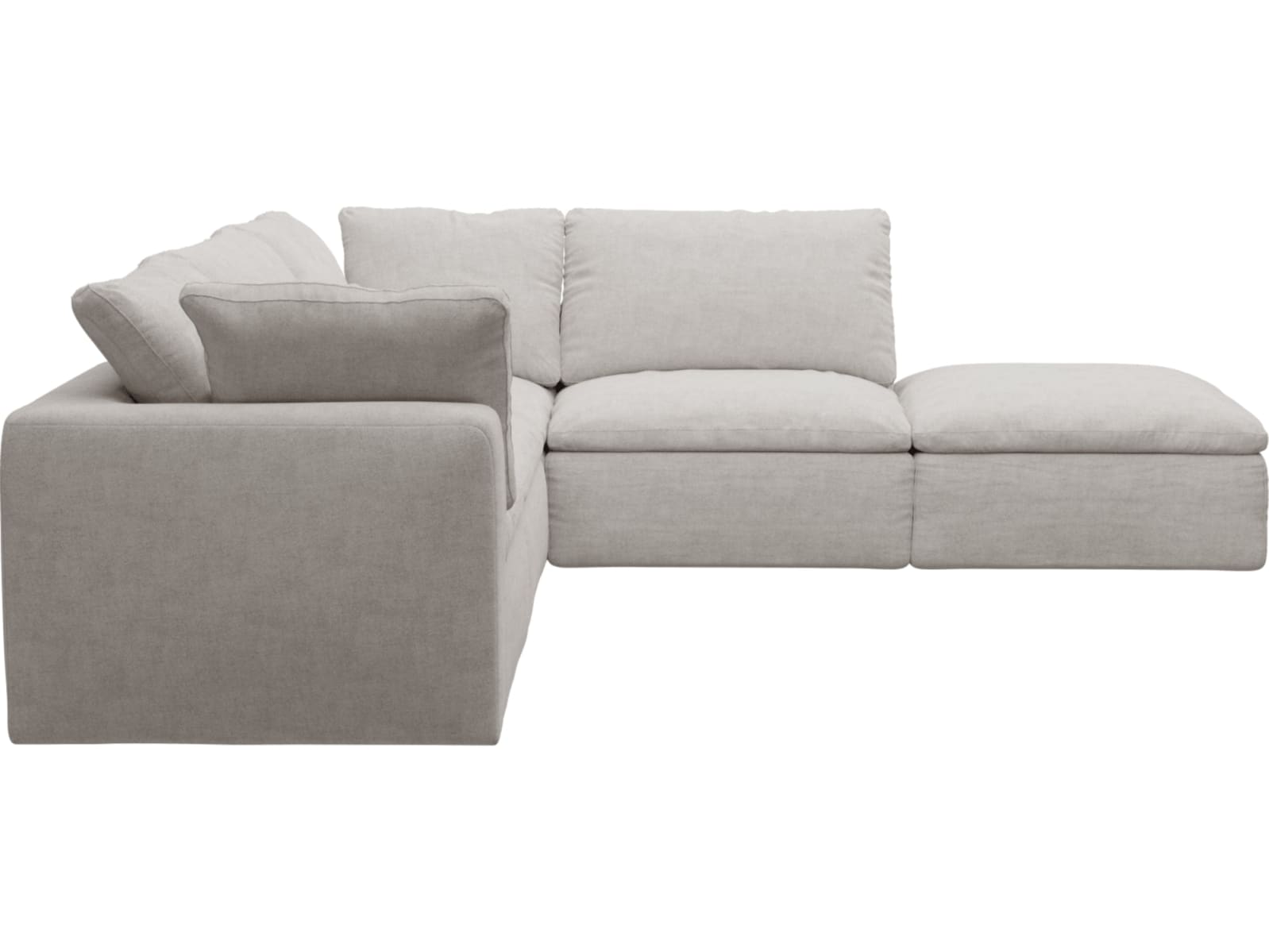 Cloud Avon Mineral Modular Sofa - 5 Piece color Avon Mineral