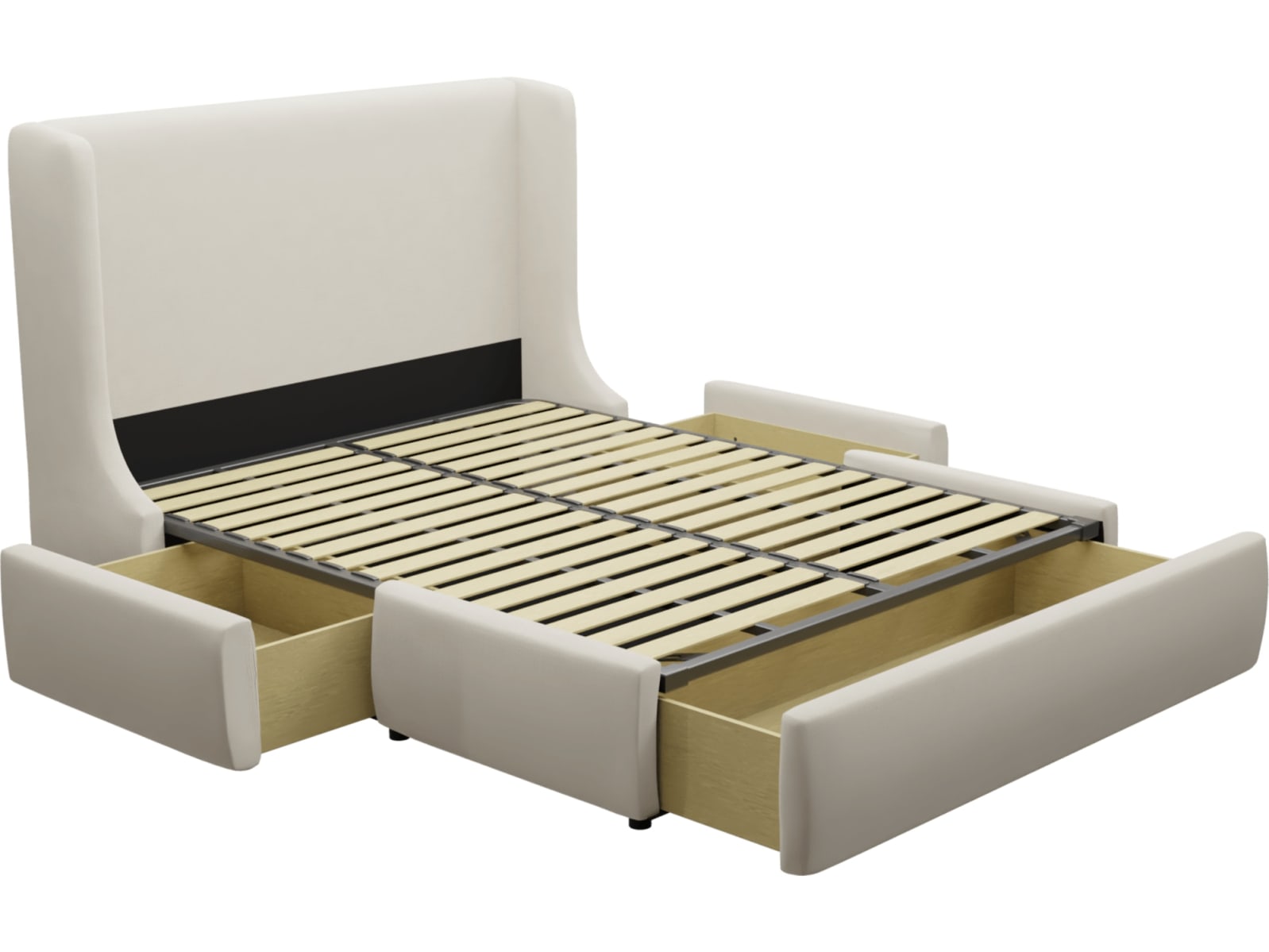 Lucy Drawer Bed Toorak Pearl color Toorak Pearl
