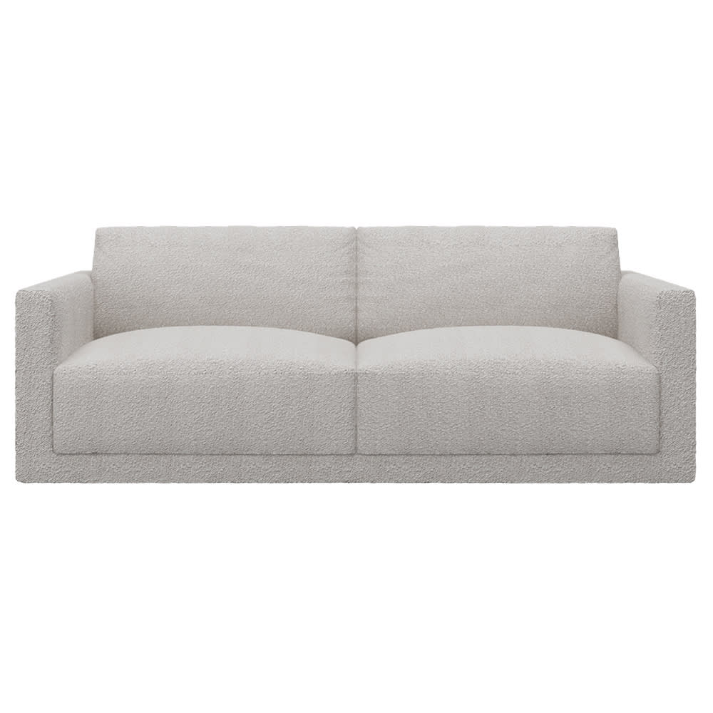 Haven Boucle Pumice Sofa - 2.5 Seater color Boucle Pumice