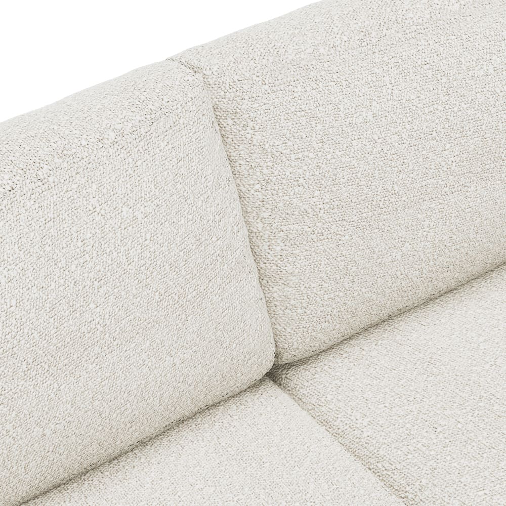 Haven Boucle Ivory Sofa - 2.5 Seater color Boucle Ivory