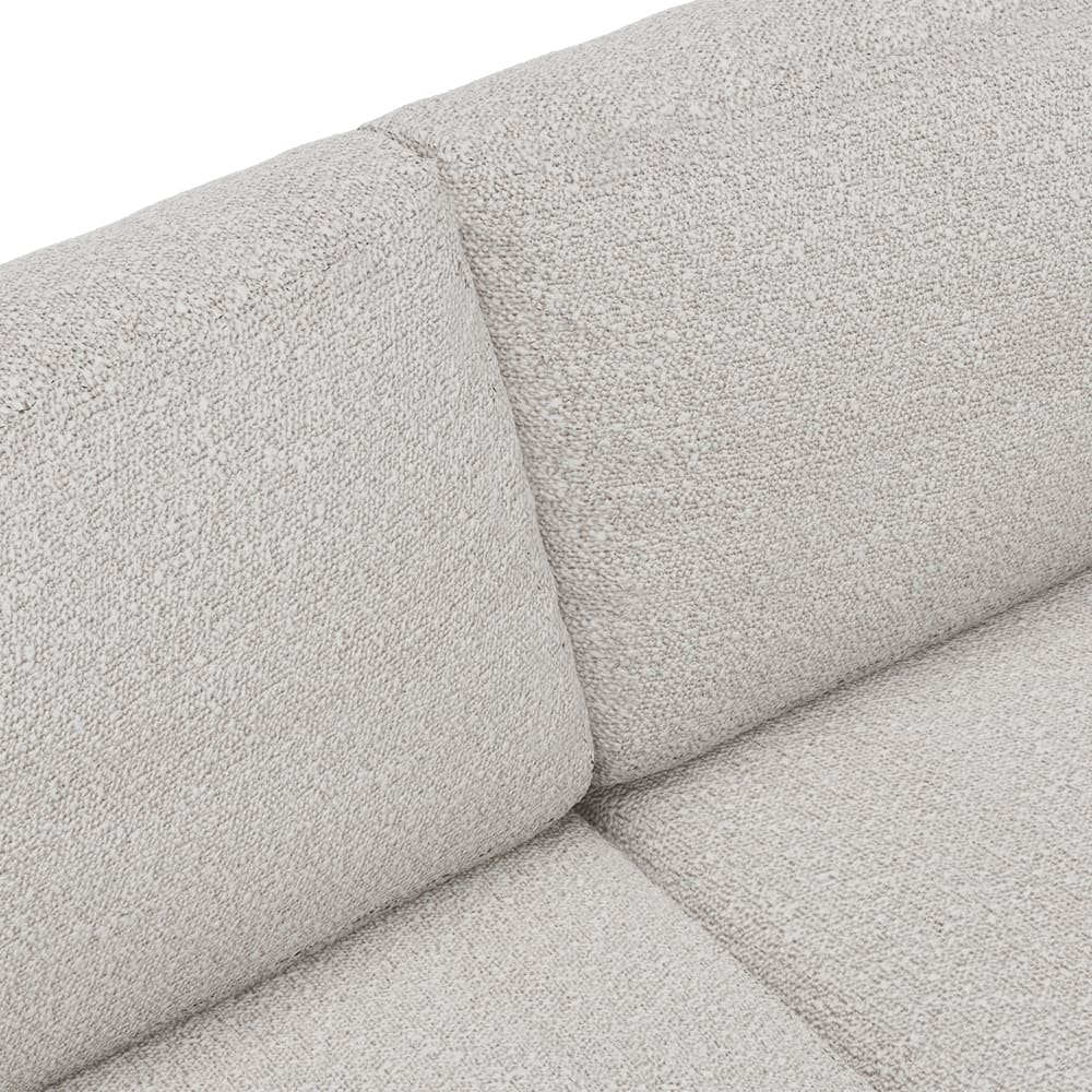 Haven Boucle Pumice Sofa - 2.5 Seater color Boucle Pumice