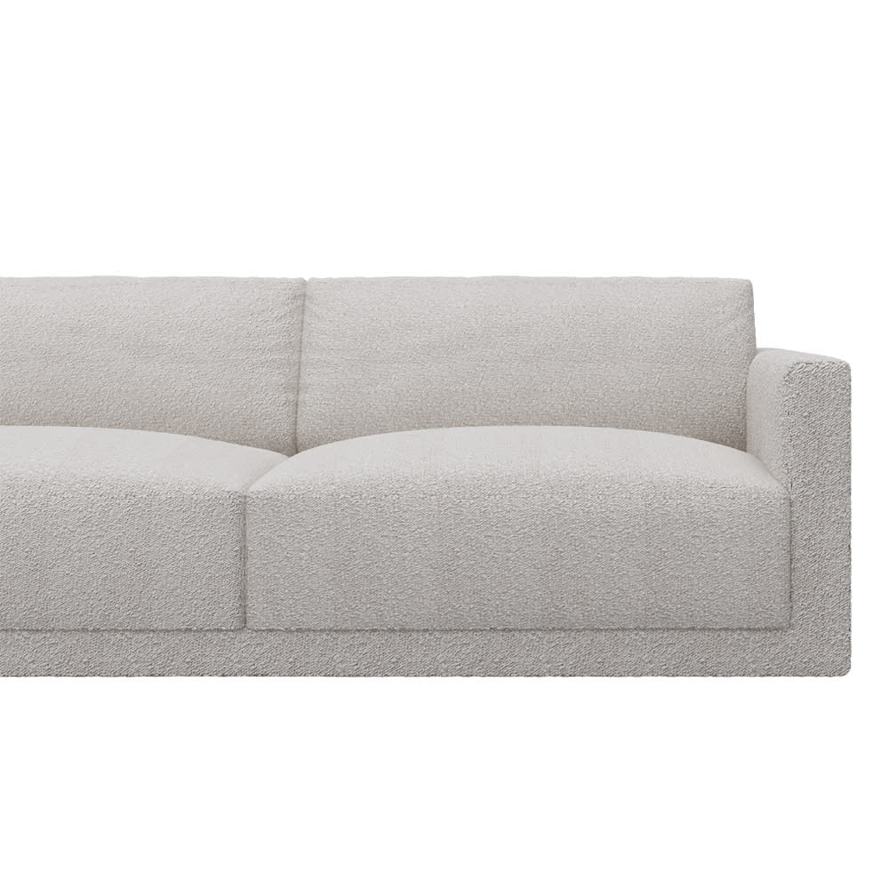 Haven Boucle Pumice Sofa - 2.5 Seater color Boucle Pumice