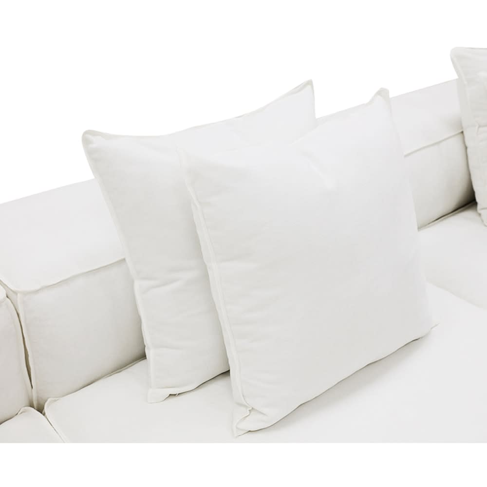 Riley Muse Frost Modular Sofa - 2 Seater Chaise color Muse Frost