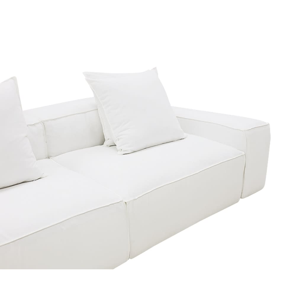 Riley Muse Frost Modular Sofa - 3 Seater color Muse Frost