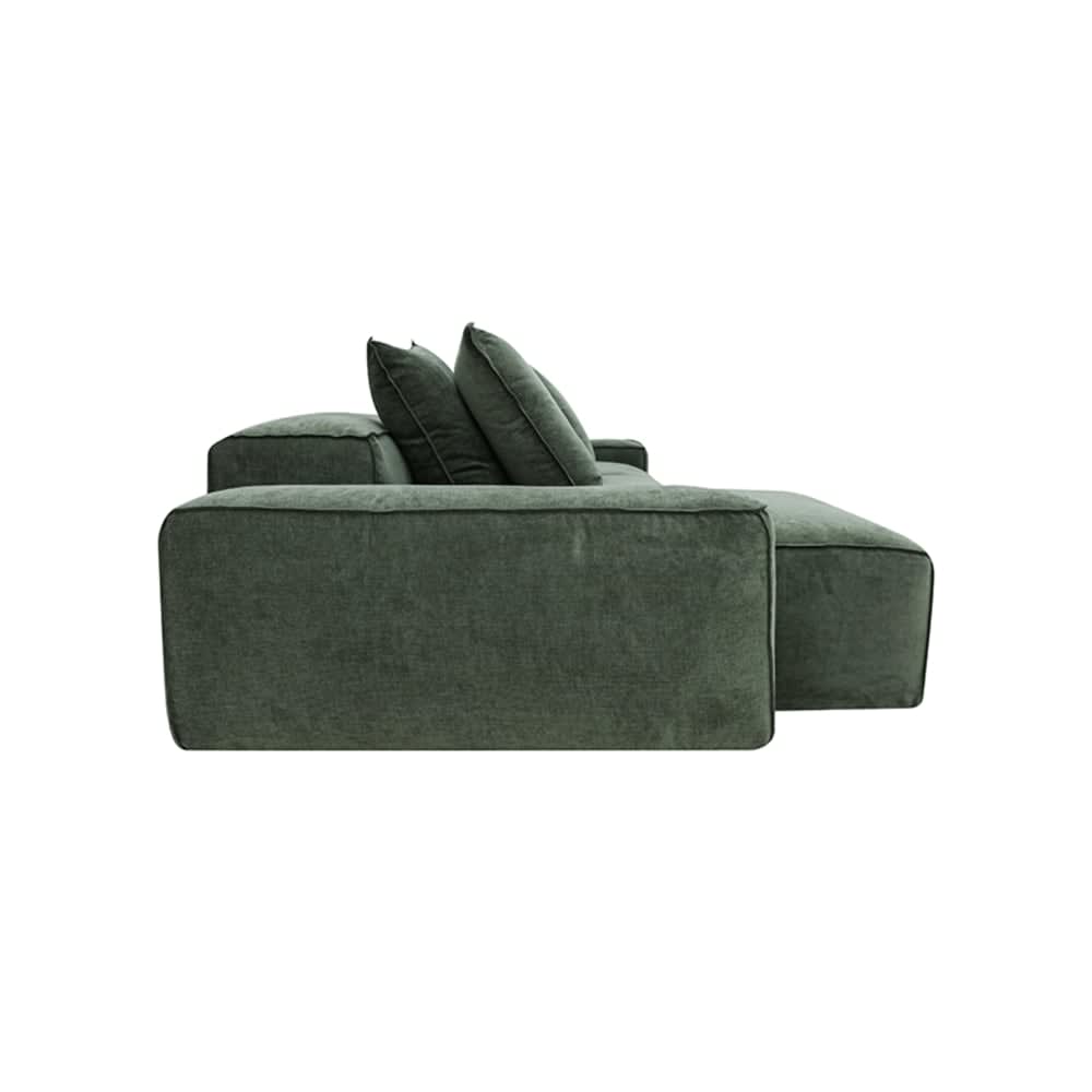 Riley Muse Forest Modular Sofa - 2 Seater Chaise color Muse Forest