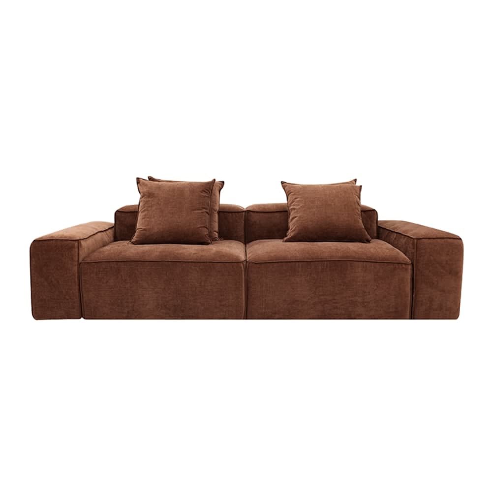 Riley Muse Rust Modular Sofa - 2 Seater color Muse Rust
