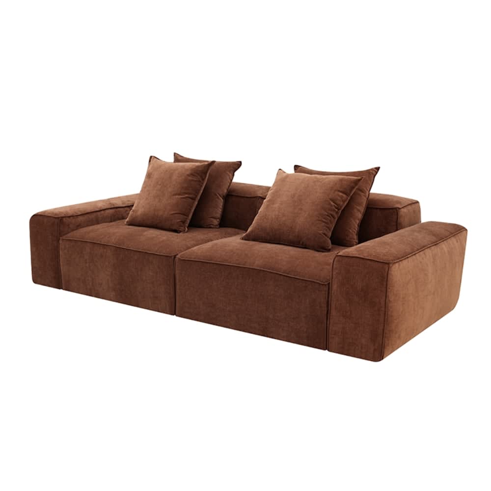 Riley Muse Rust Modular Sofa - 2 Seater color Muse Rust