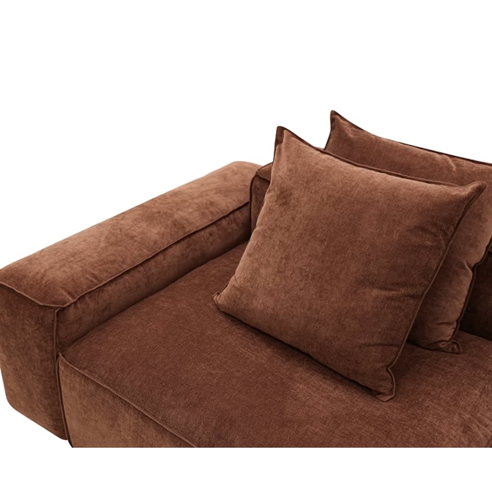 Riley Muse Rust Modular Sofa - 2 Seater color Muse Rust