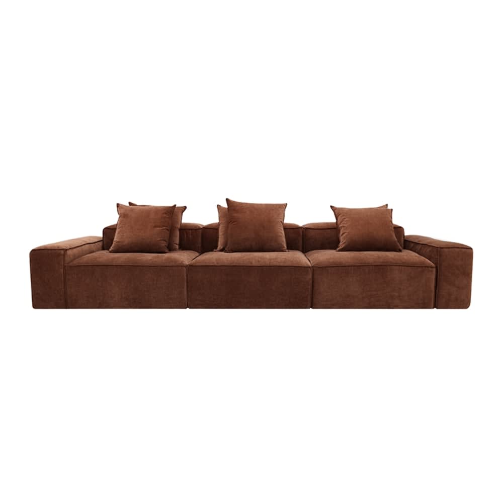 Riley Muse Rust Modular Sofa - 3 Seater color Muse Rust