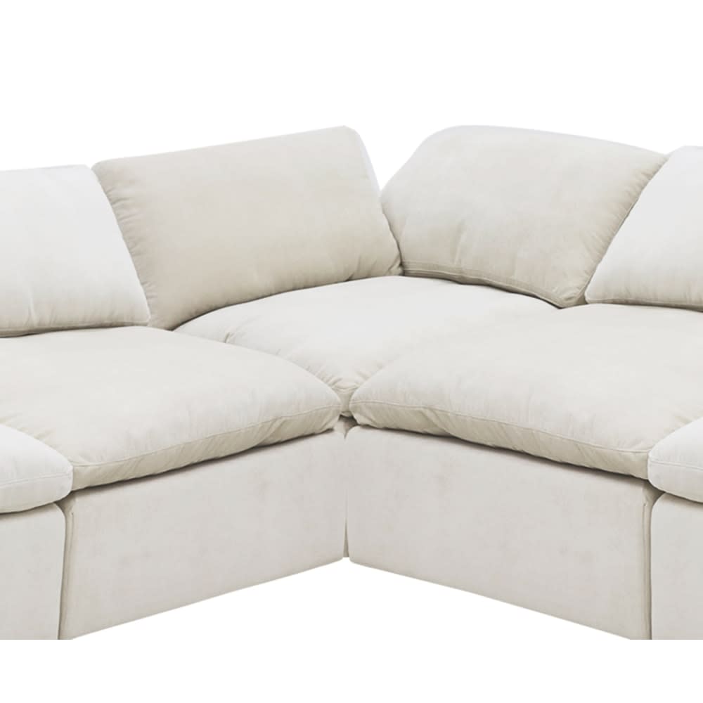 Cloud Deep Muse Flax Modular Sofa - 5 Piece color Muse Flax