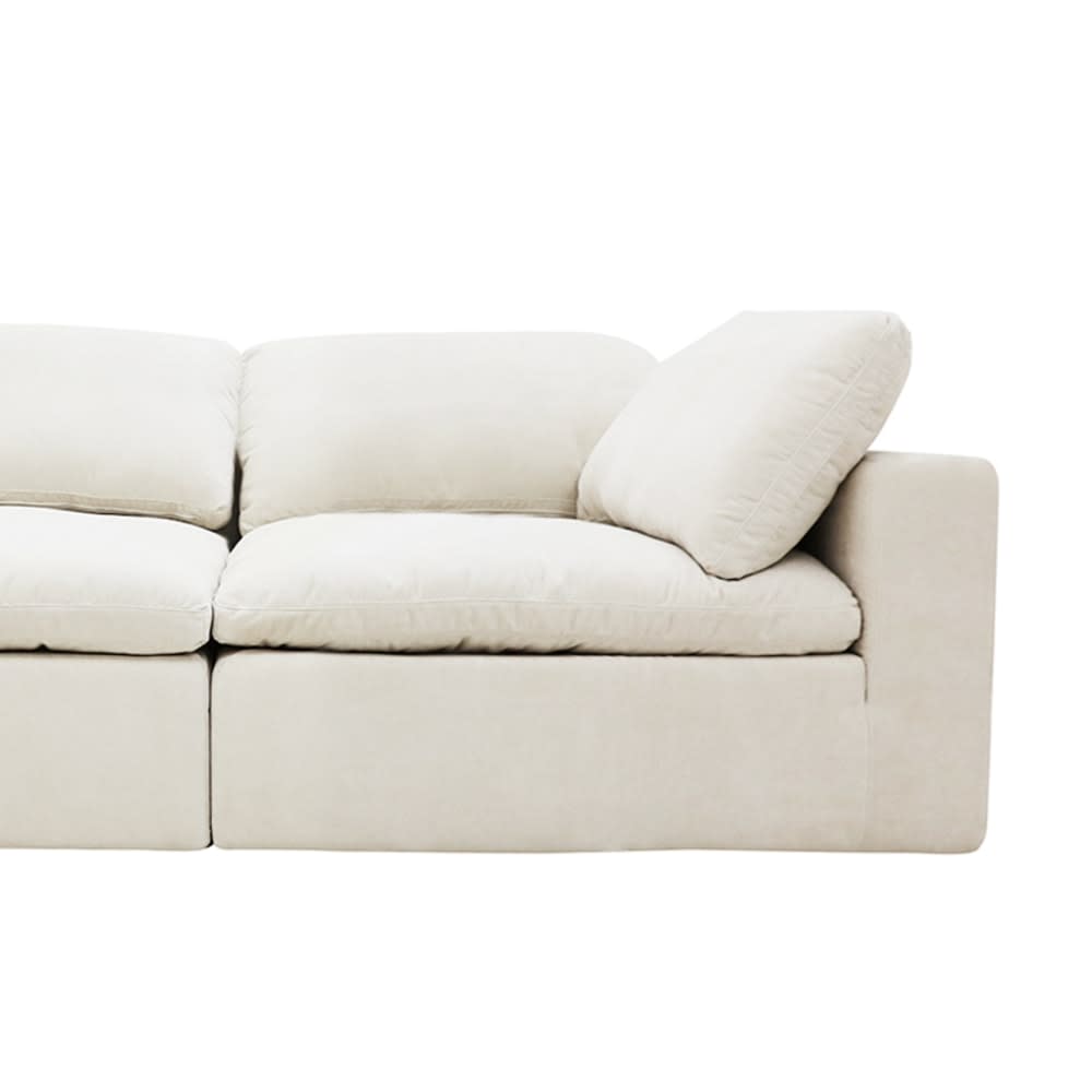 Cloud Deep Muse Flax Modular Sofa - 5 Piece color Muse Flax