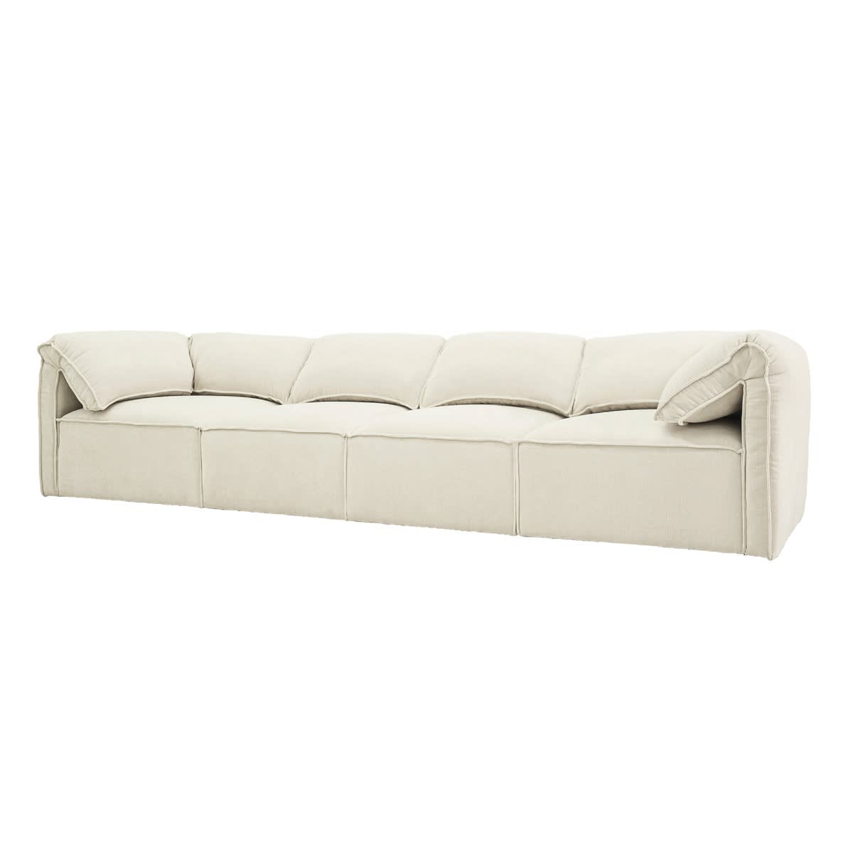 Kai Tribute Shell Modular Sofa - 4 Seater color Tribute Shell