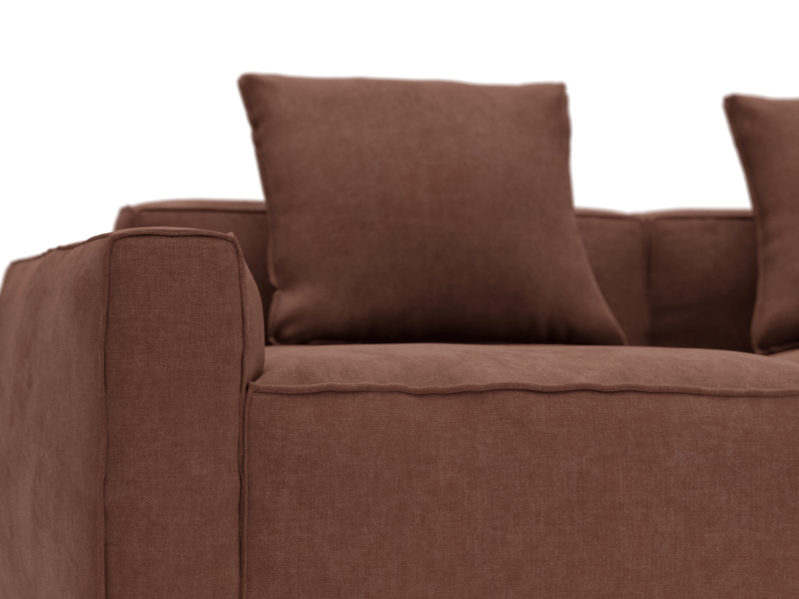 Riley Apt Muse Rust Sofa - 5 Seater RAF Terminal color Muse Rust