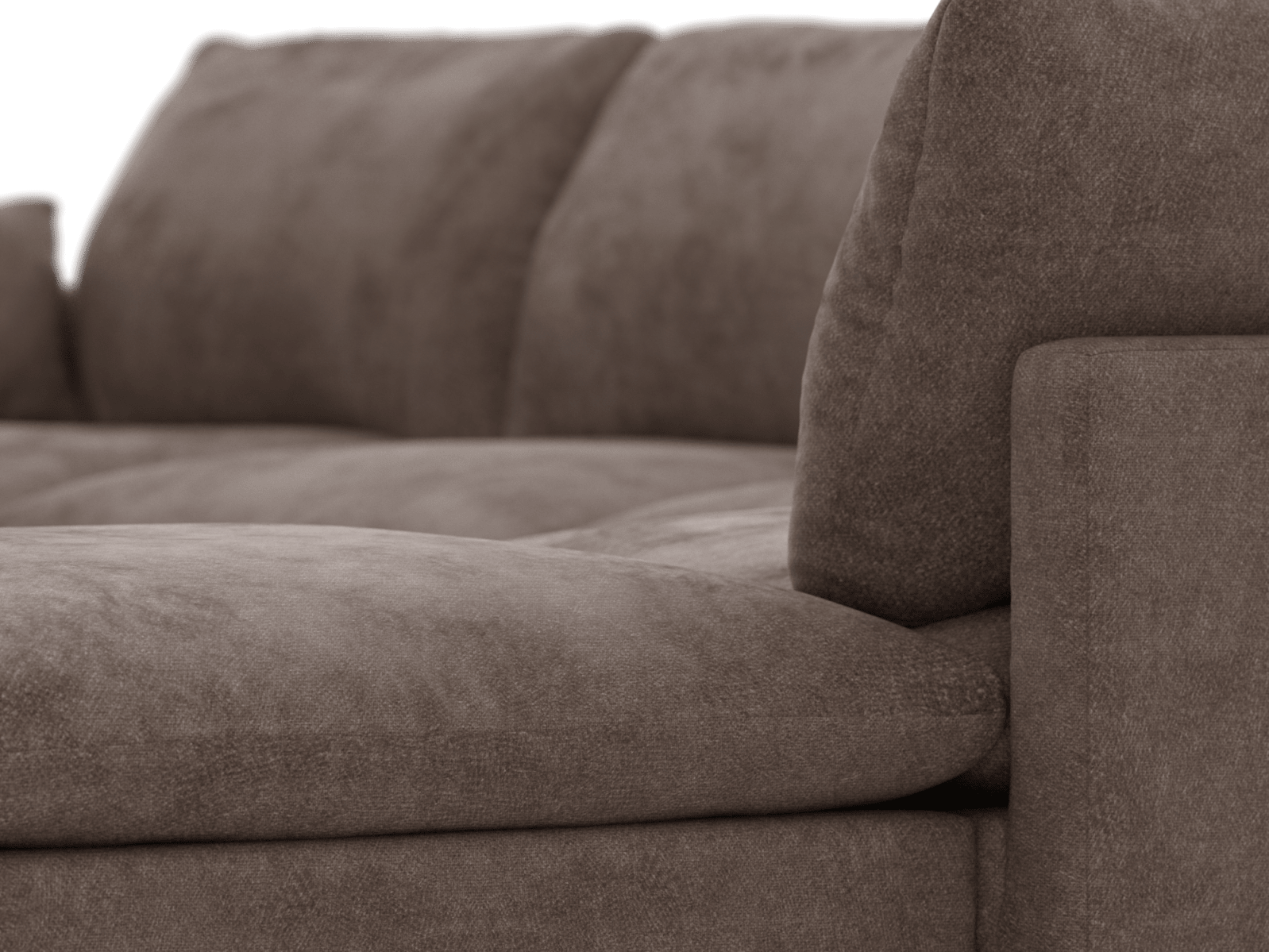 Willow Muse Mink Modular Sofa - 6 Seater RAF Terminal color Muse Mink