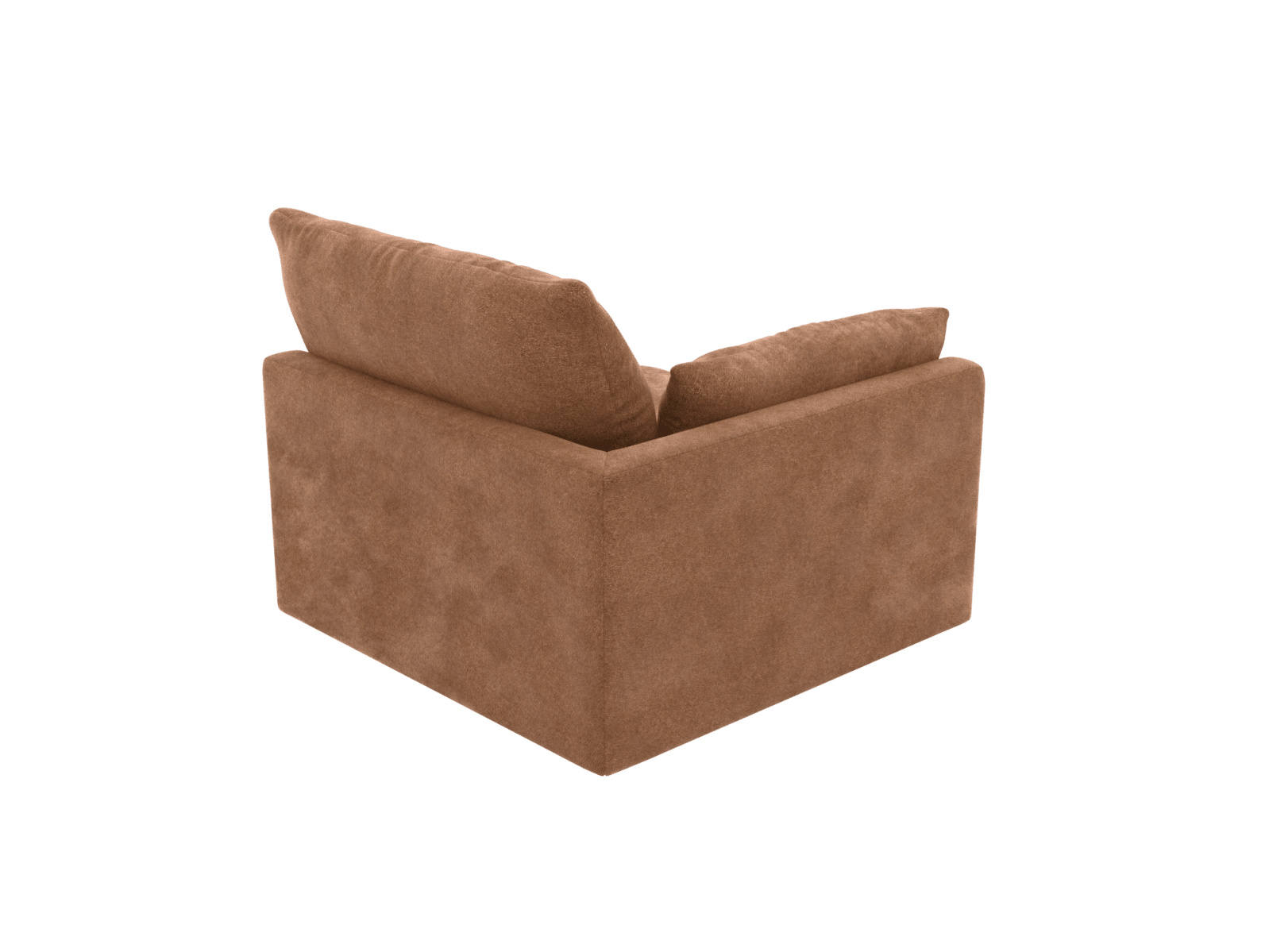 Willow Tribute Chestnut 1 Seat Left Arm Facing Sofa Module color Tribute Chestnut