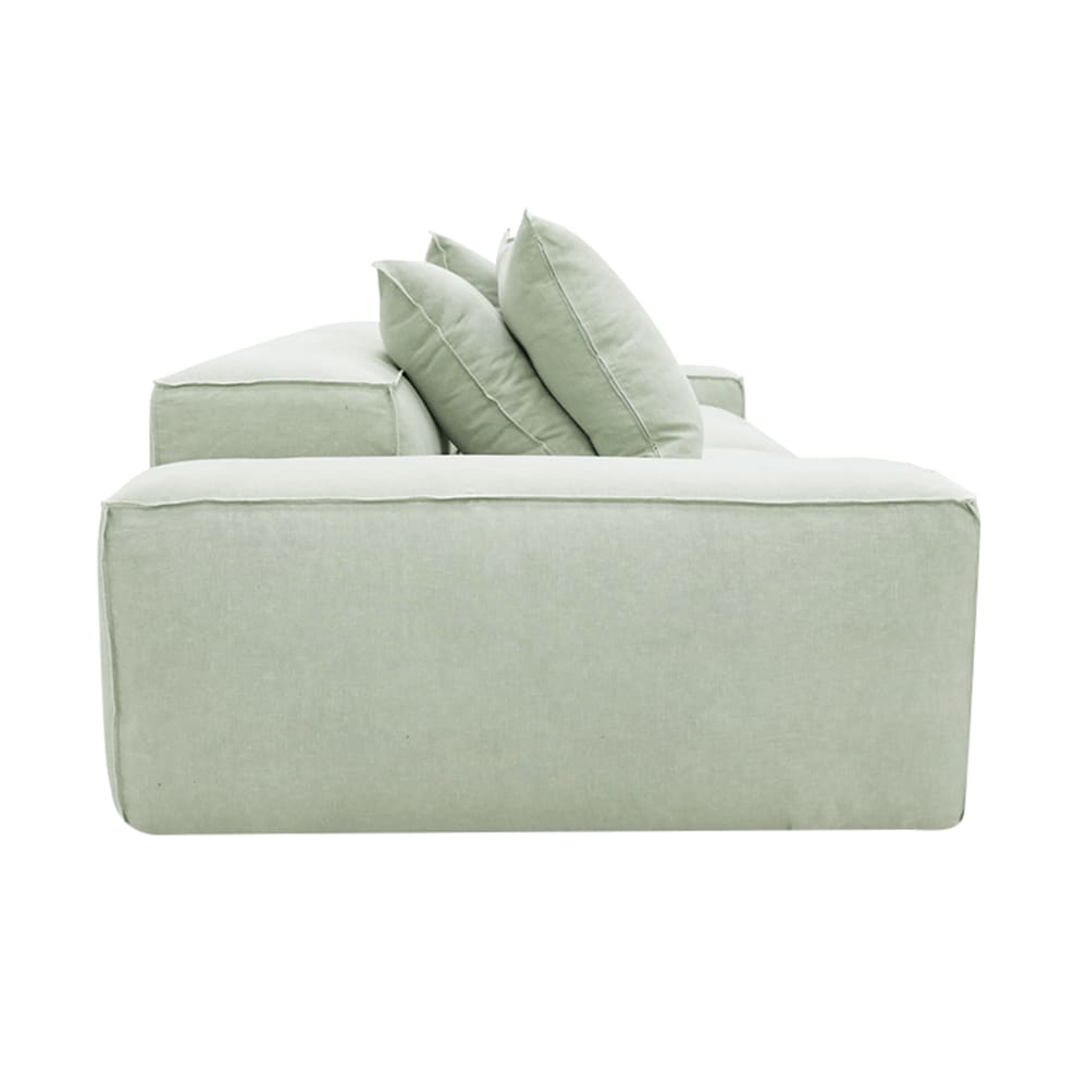 Riley Linen Oatmeal Modular Sofa - 2 Seater color Linen Oatmeal
