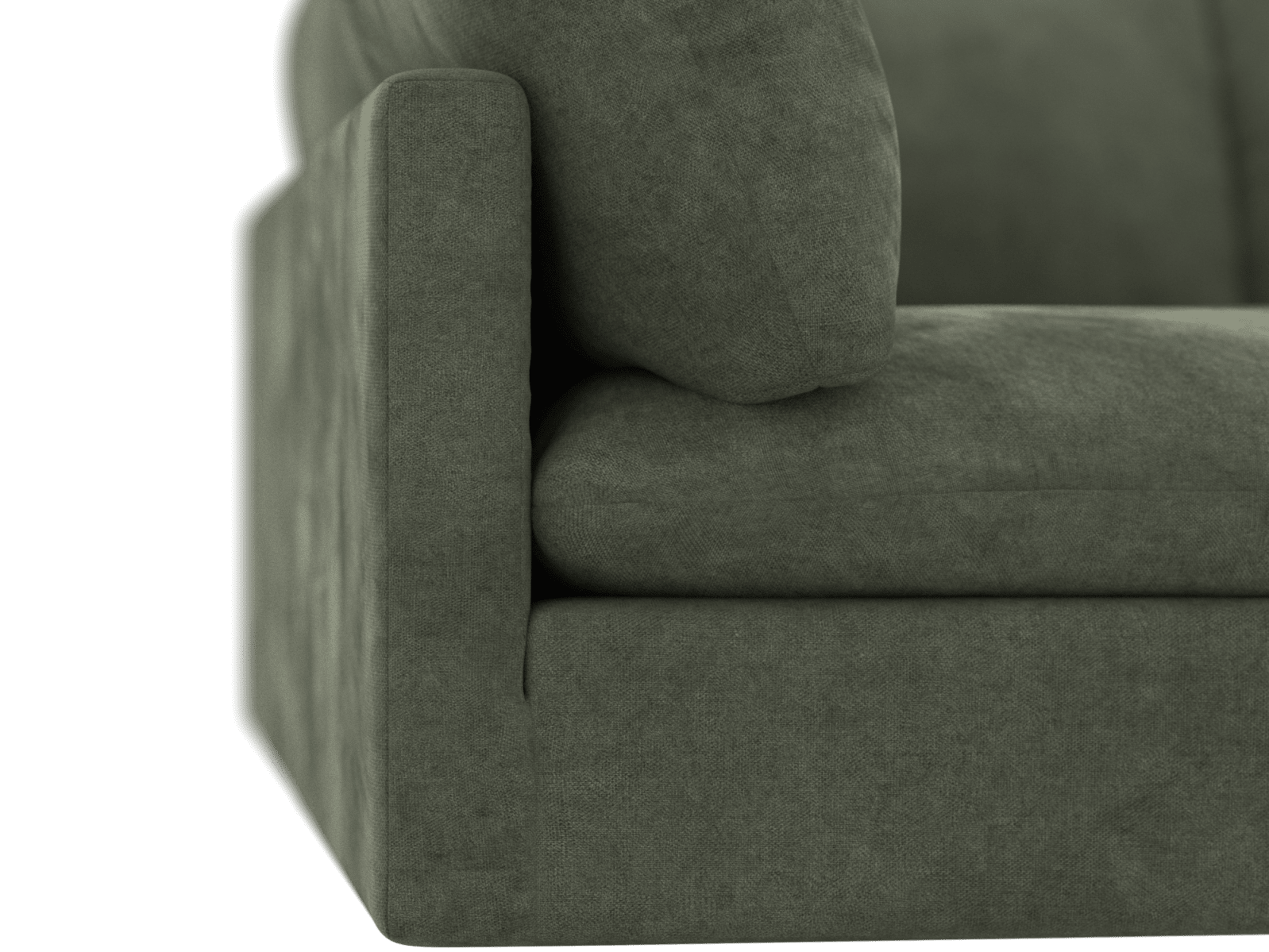 Willow Muse Forest Corner Modular Sofa LAF Terminal - 4 Seater color Muse Forest