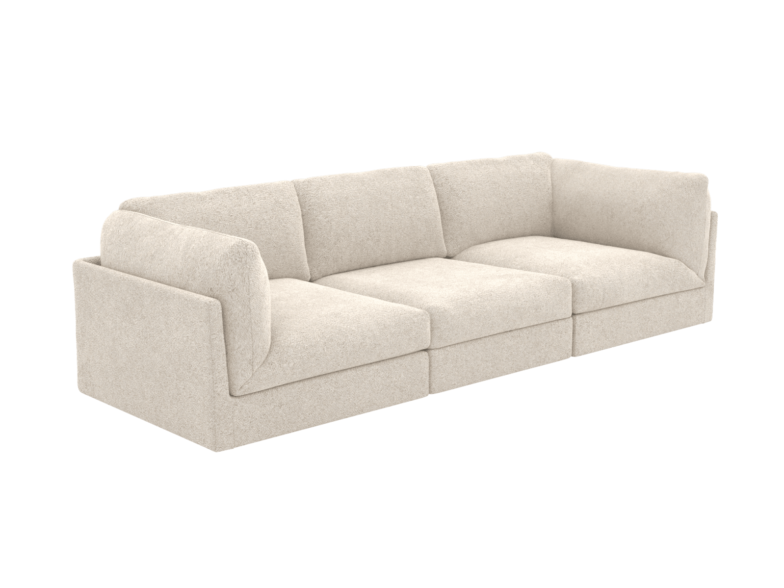 Finley Avon Mineral Modular Sofa - 3 Seater color Avon Mineral