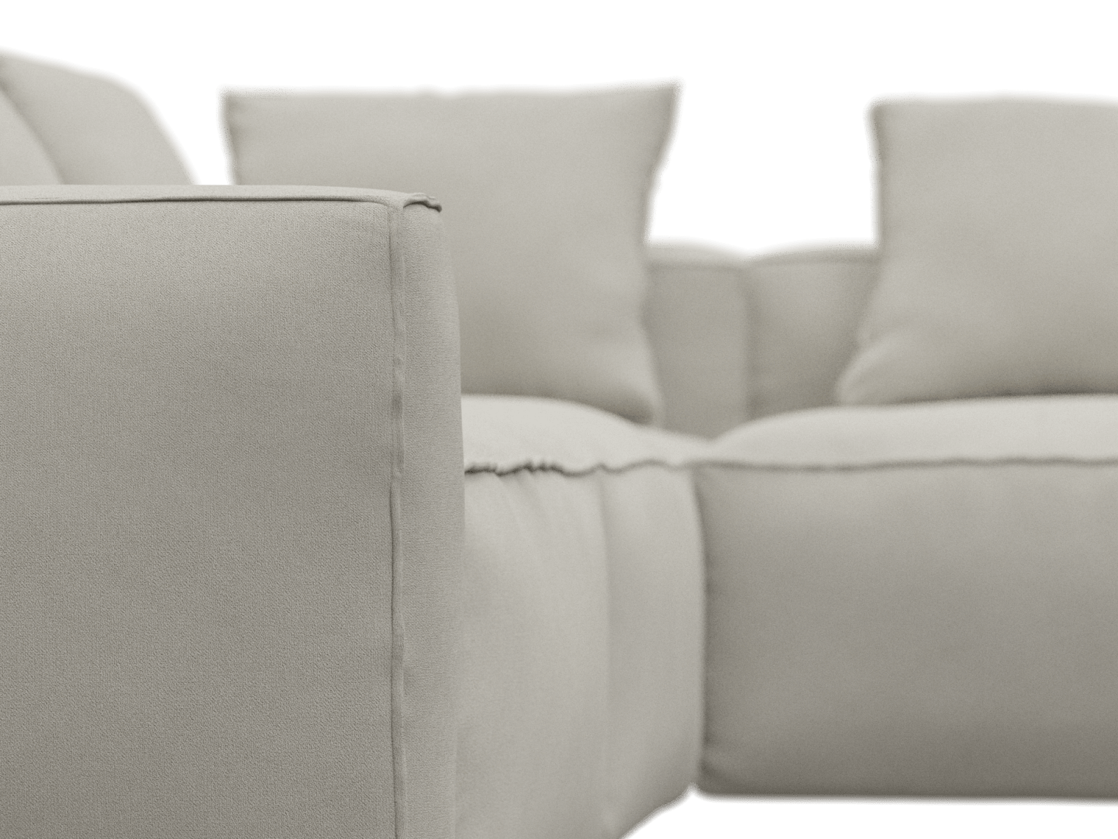 Riley Apt California Ivory Corner Sofa - 5 Seater color California Ivory