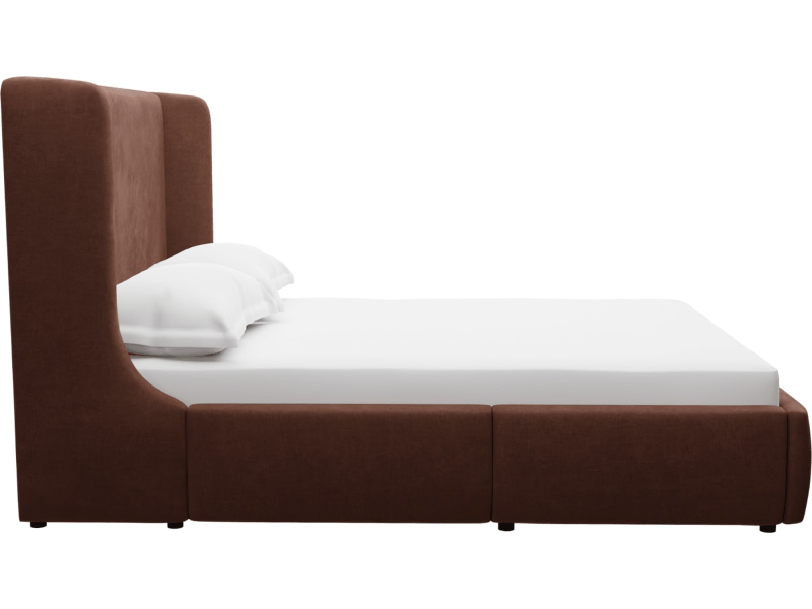 Lucy Drawer Bed Muse Rust color Muse Rust