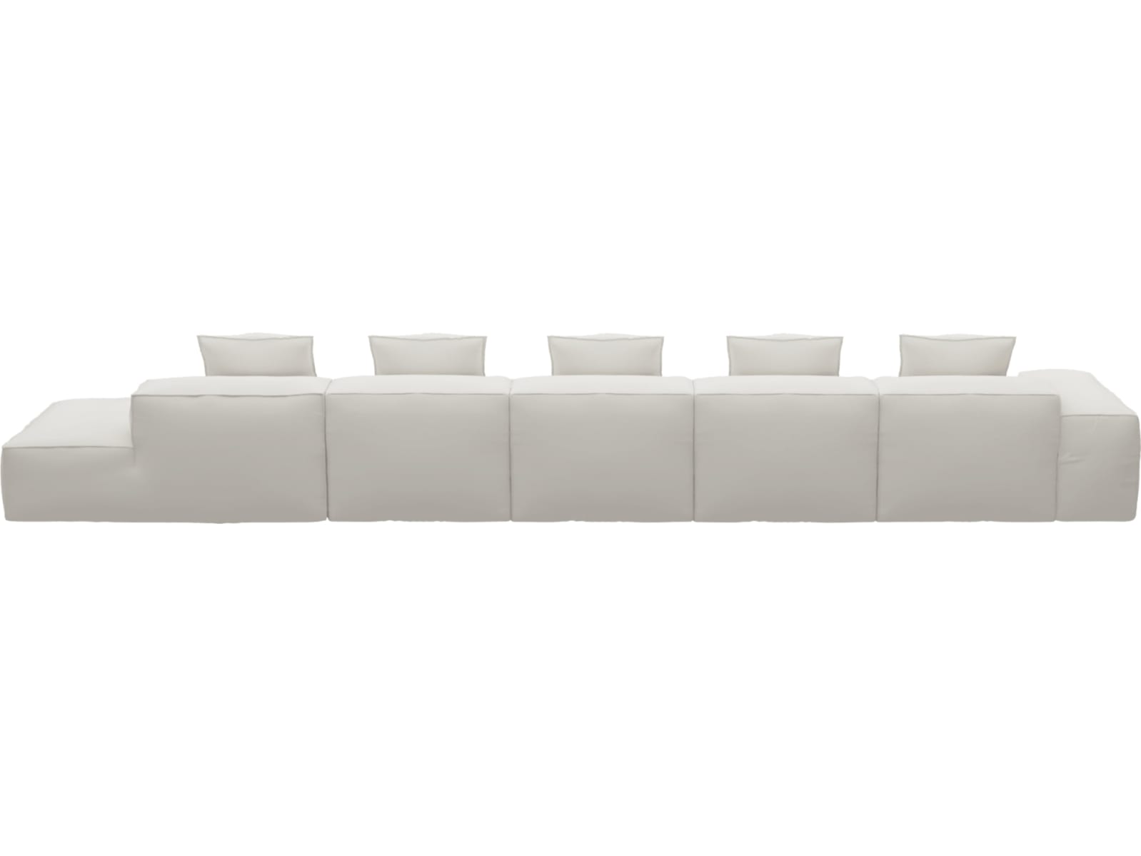 Riley Tribute Ice Modular Sofa - 1x Arm, 4x Armless, 1x Right Terminal color Tribute Ice