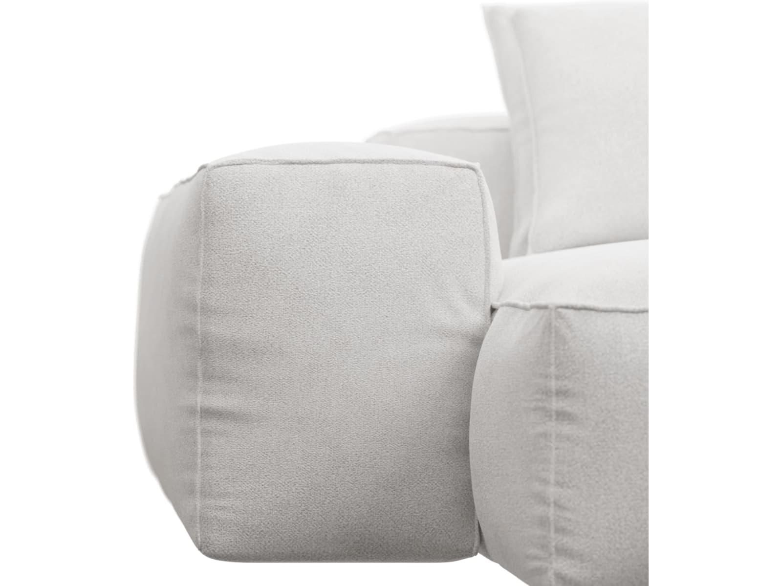 Riley Noa Fog Modular Sofa - 3 Seater Chaise color Noa Fog