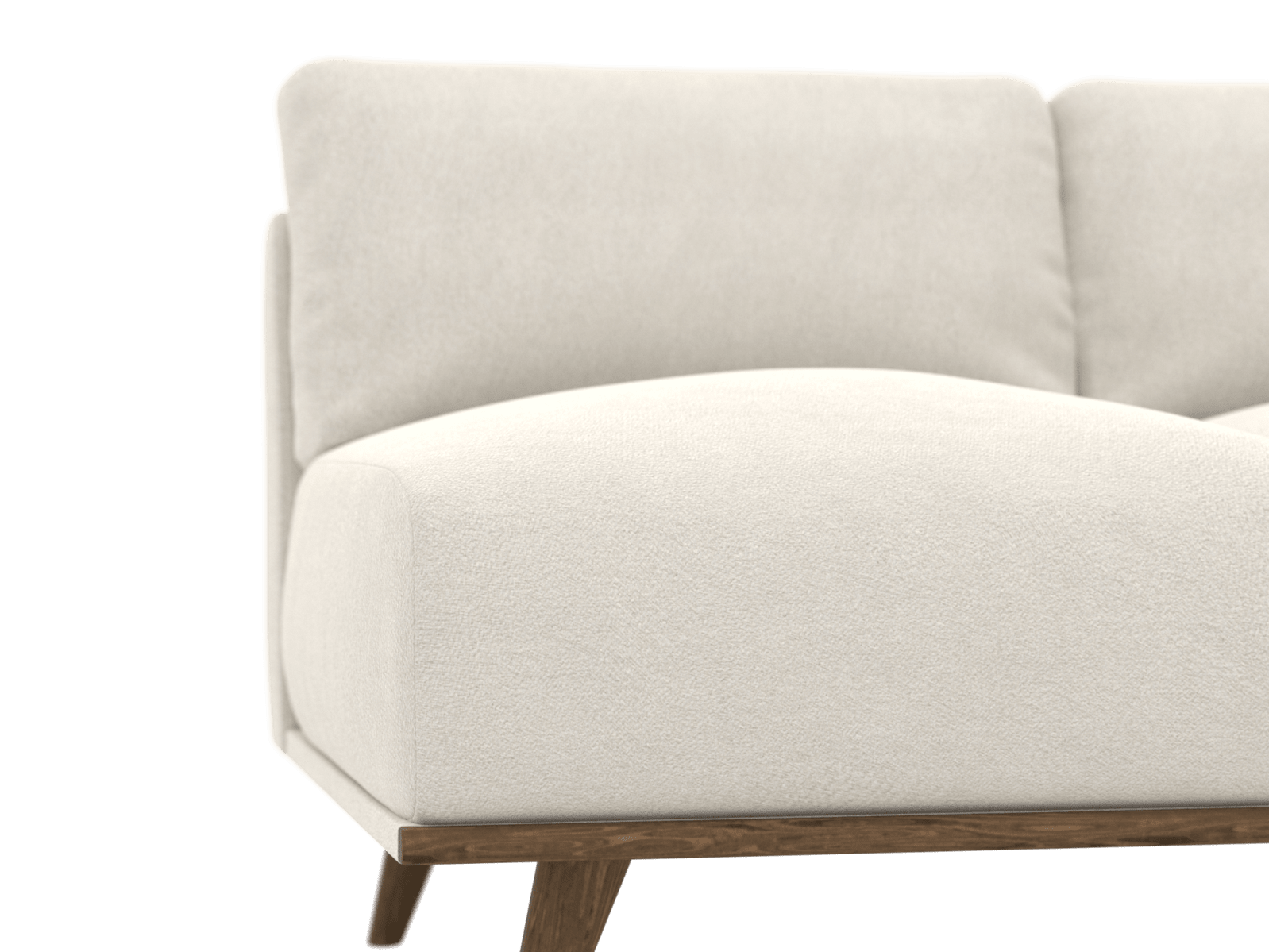 Dane California Ivory 2 Seat Right Facing Sofa Module color California Ivory