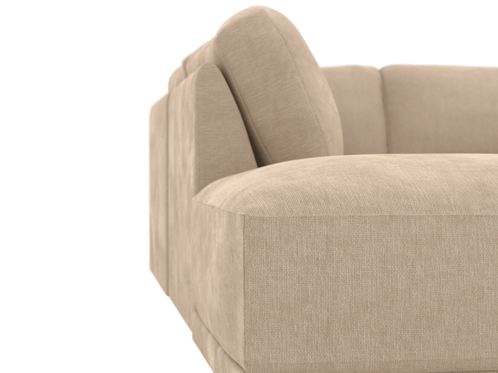 Emily Modular Sofa Muse Driftwood - 6 Piece color Muse Driftwood