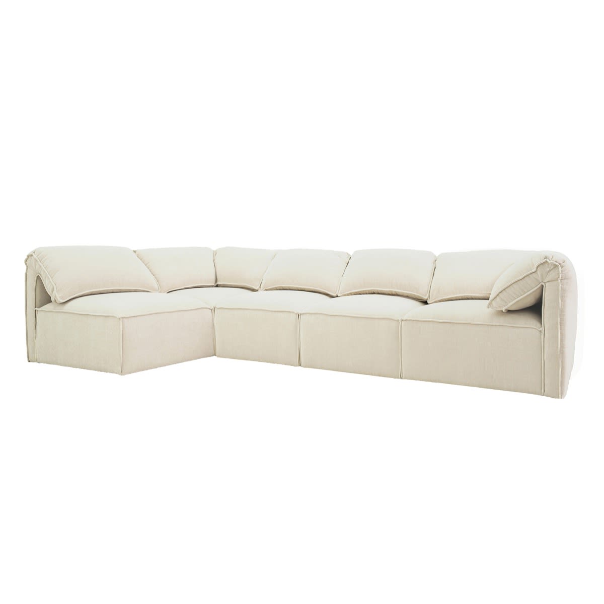 Kai Tribute Shell Modular Sofa - 5 Seater color Tribute Shell
