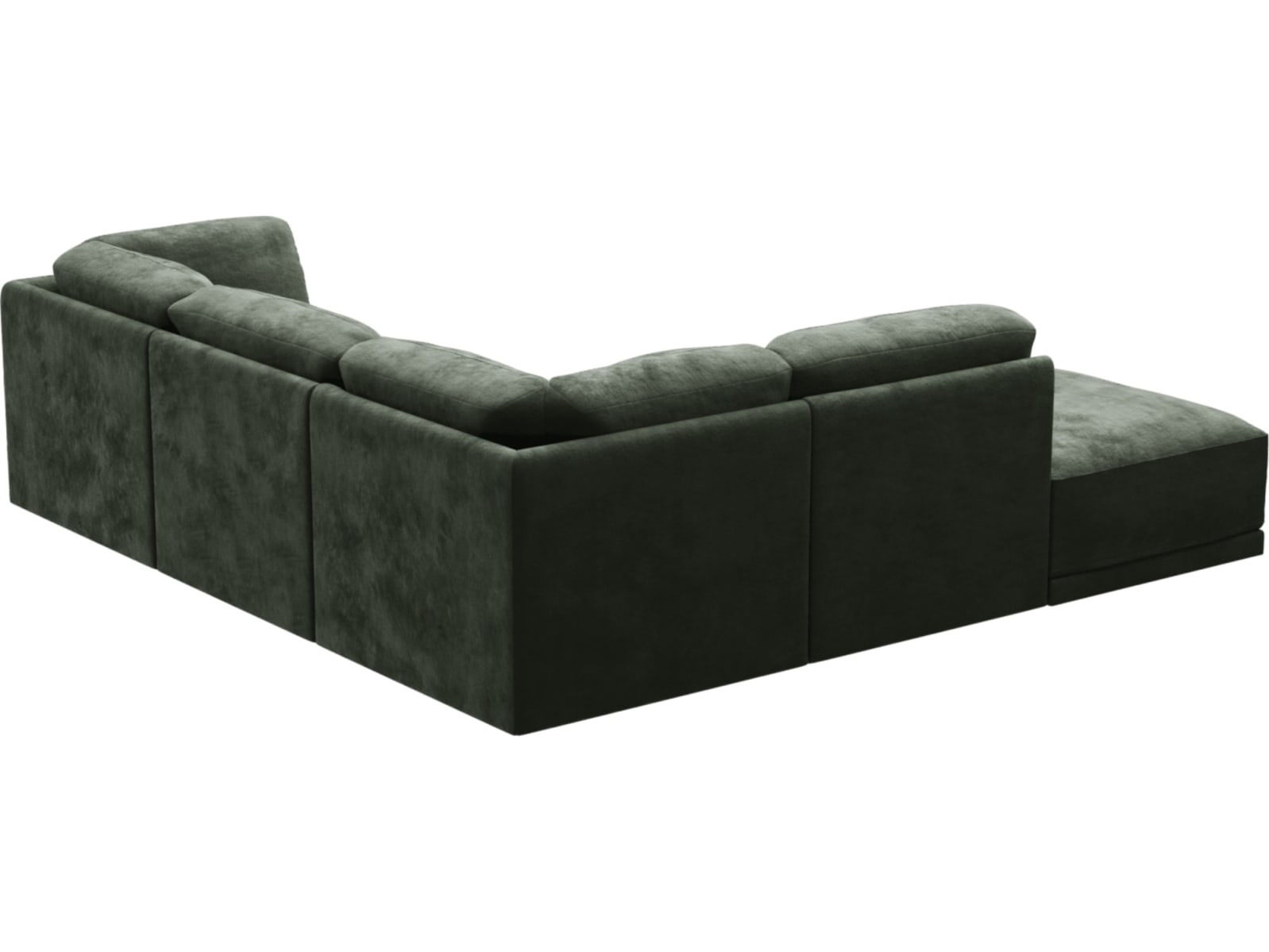 Emily Modular Sofa Muse Forest - 5 Piece color Muse Forest
