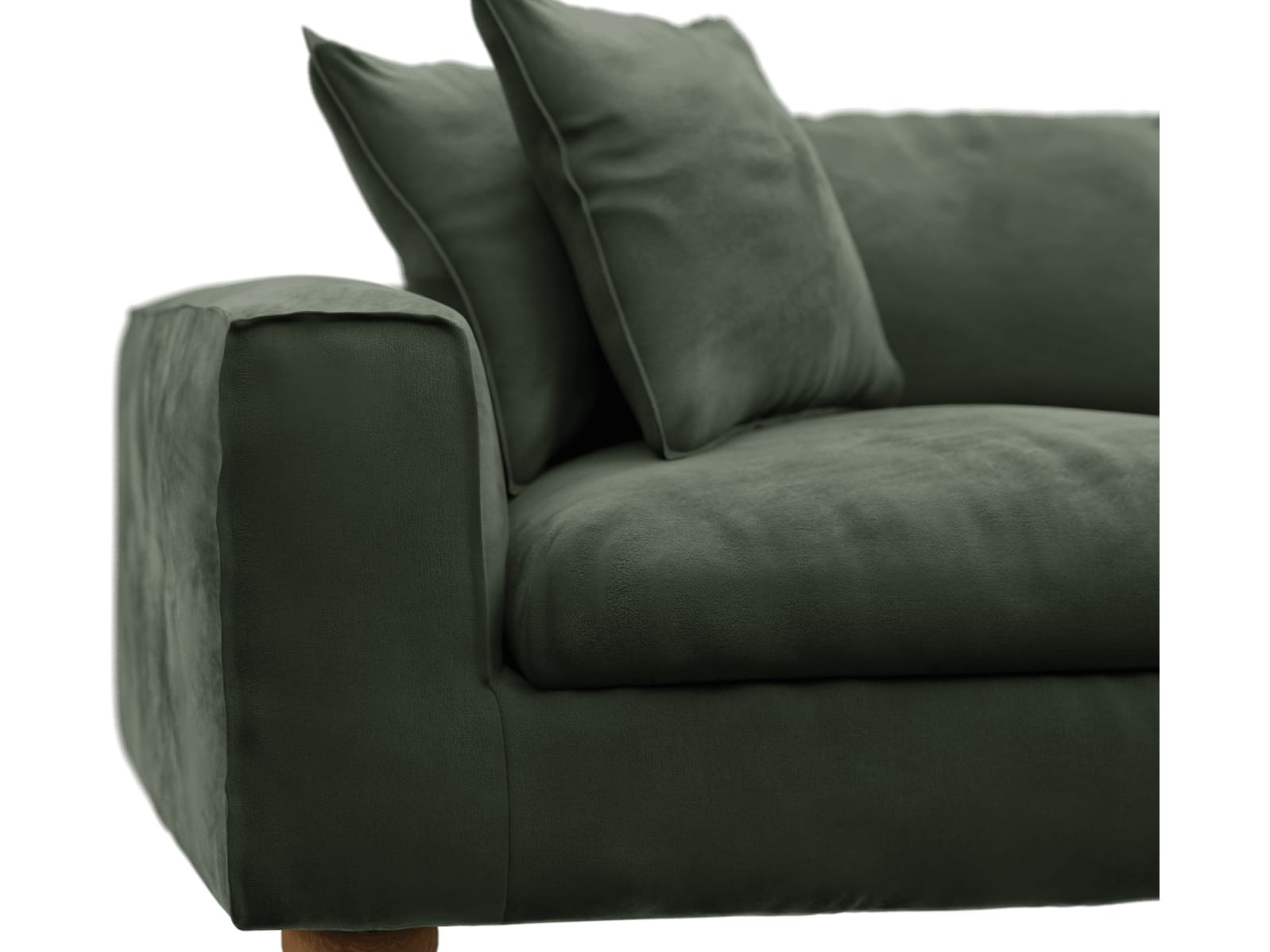 Tully Muse Forest Left Arm Facing Chair Module color Muse Forest