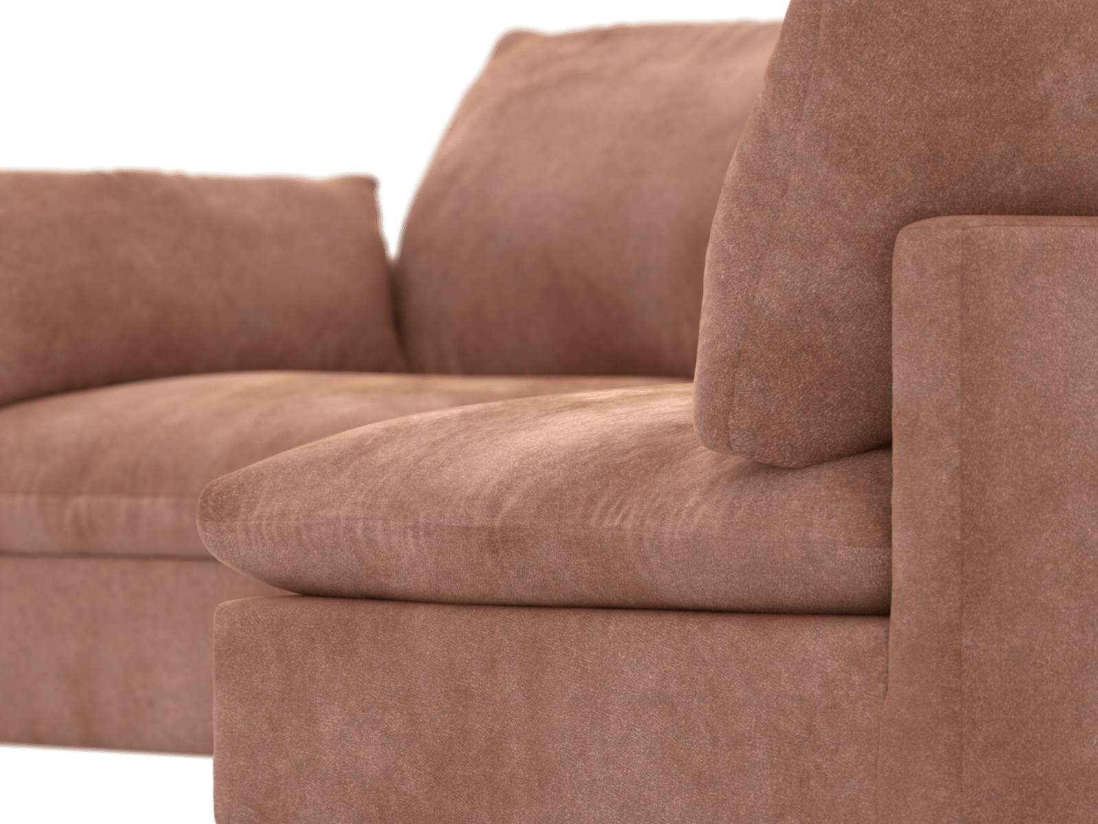 Willow Muse Dusk Modular Sofa - 4 Seater RAF Terminal color Muse Dusk