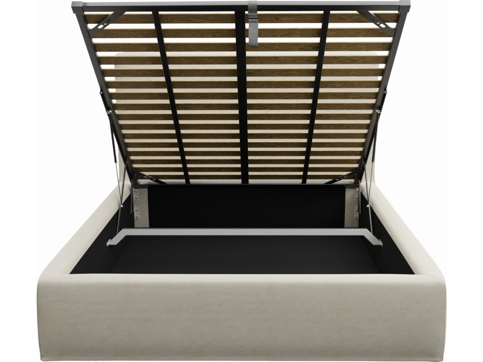 Willow Gas Lift Bed Muse Flax color Muse Flax