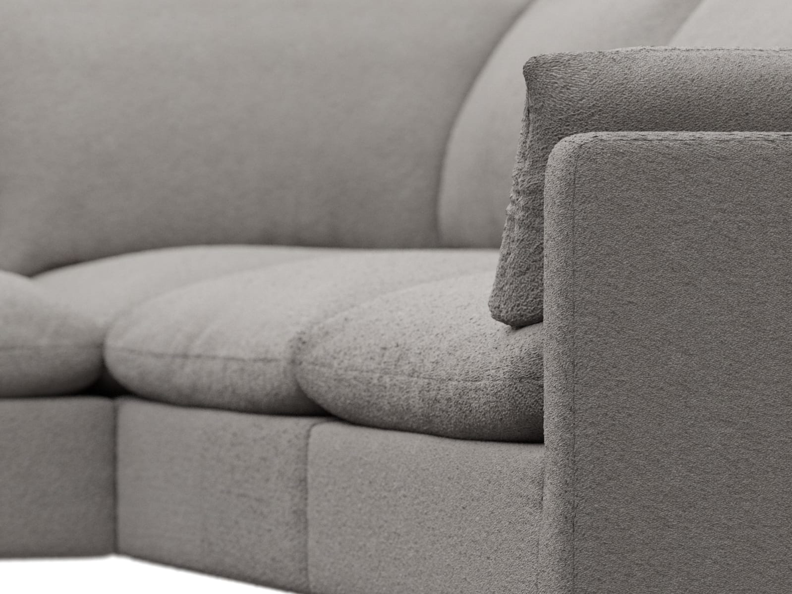 Willow Boucle Pumice Corner Sofa - 4 Seater LAF Terminal color Boucle Pumice