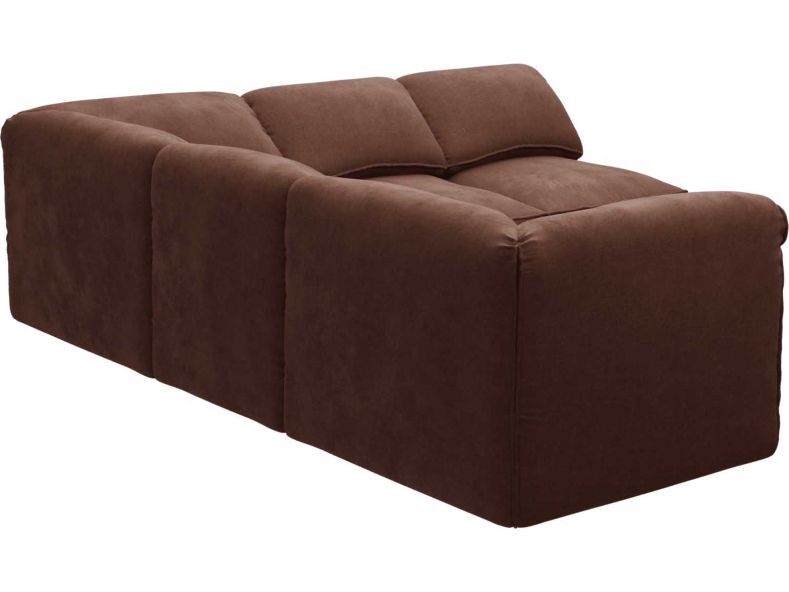 Kai Muse Rust Modular Sofa - 5 Seater color Muse Rust