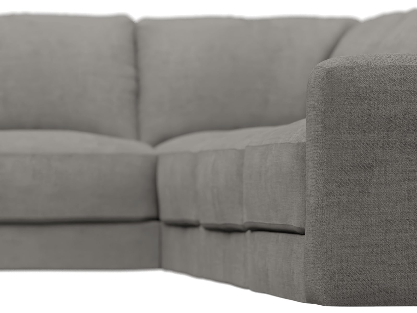 Monica Isla Soft Grey Sofa - 6 Seater LAF Terminal color Isla Soft Grey