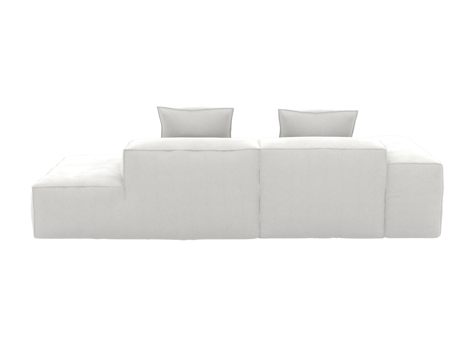 Riley Muse Frost 3 Seater Terminal Right Modular Sofa color Muse Frost