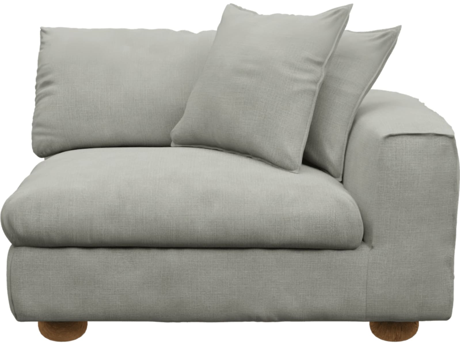 Tully Sofa Modules Slip Covers Toorak Pebble color Toorak Pebble