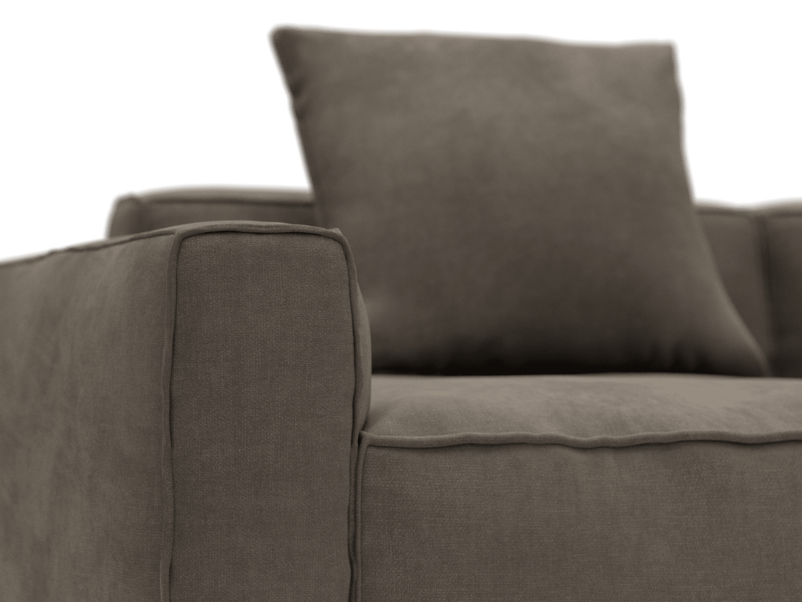Riley Apt Muse Mink Sofa - 4 Seater color Muse Mink